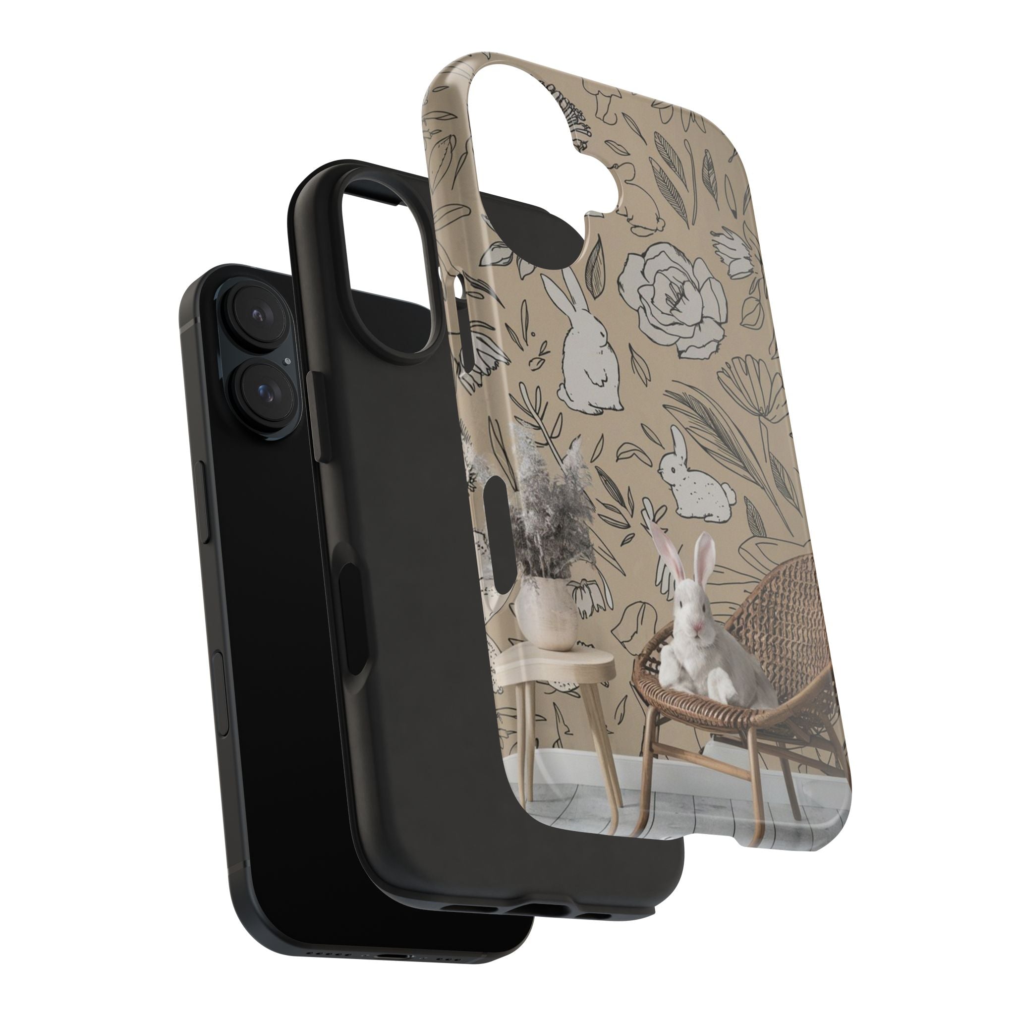 Bunny Business - Tough Case for iPhone 14, 15, 16 - Spruced Roost