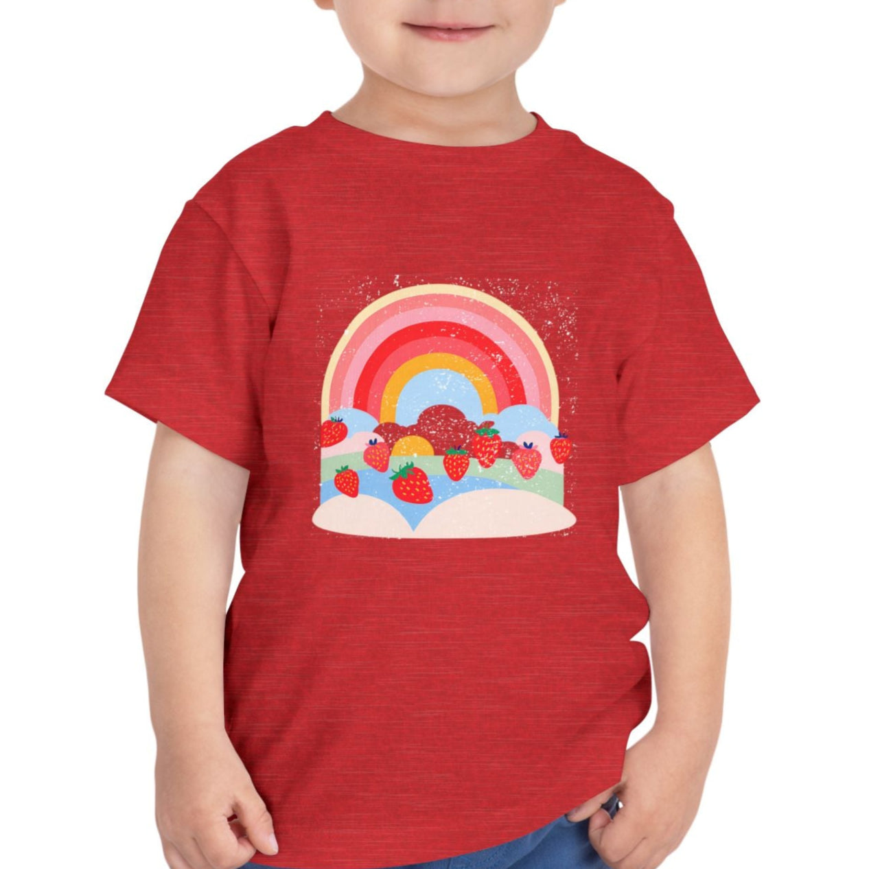 Strawberry Rainbow - Kids' T-Shirt - 2T, 3T, 4T, 5T