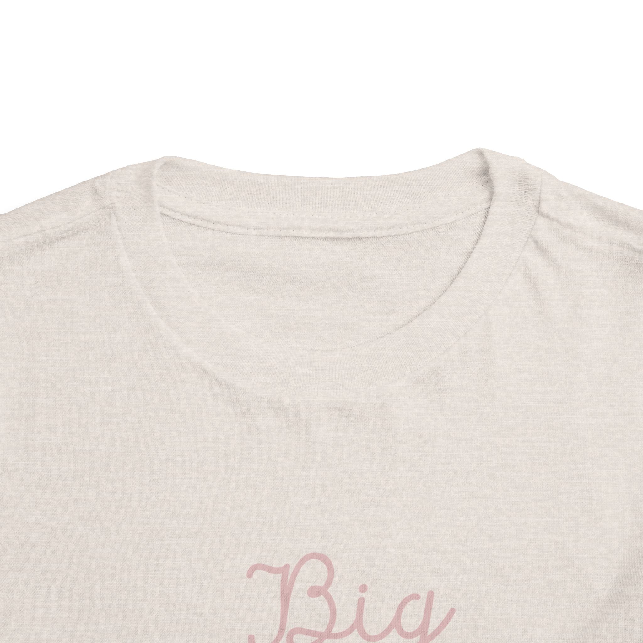 Pink Cursive - Big Sister Baby T-Shirt - Gift for New Siblings, Baby Showers