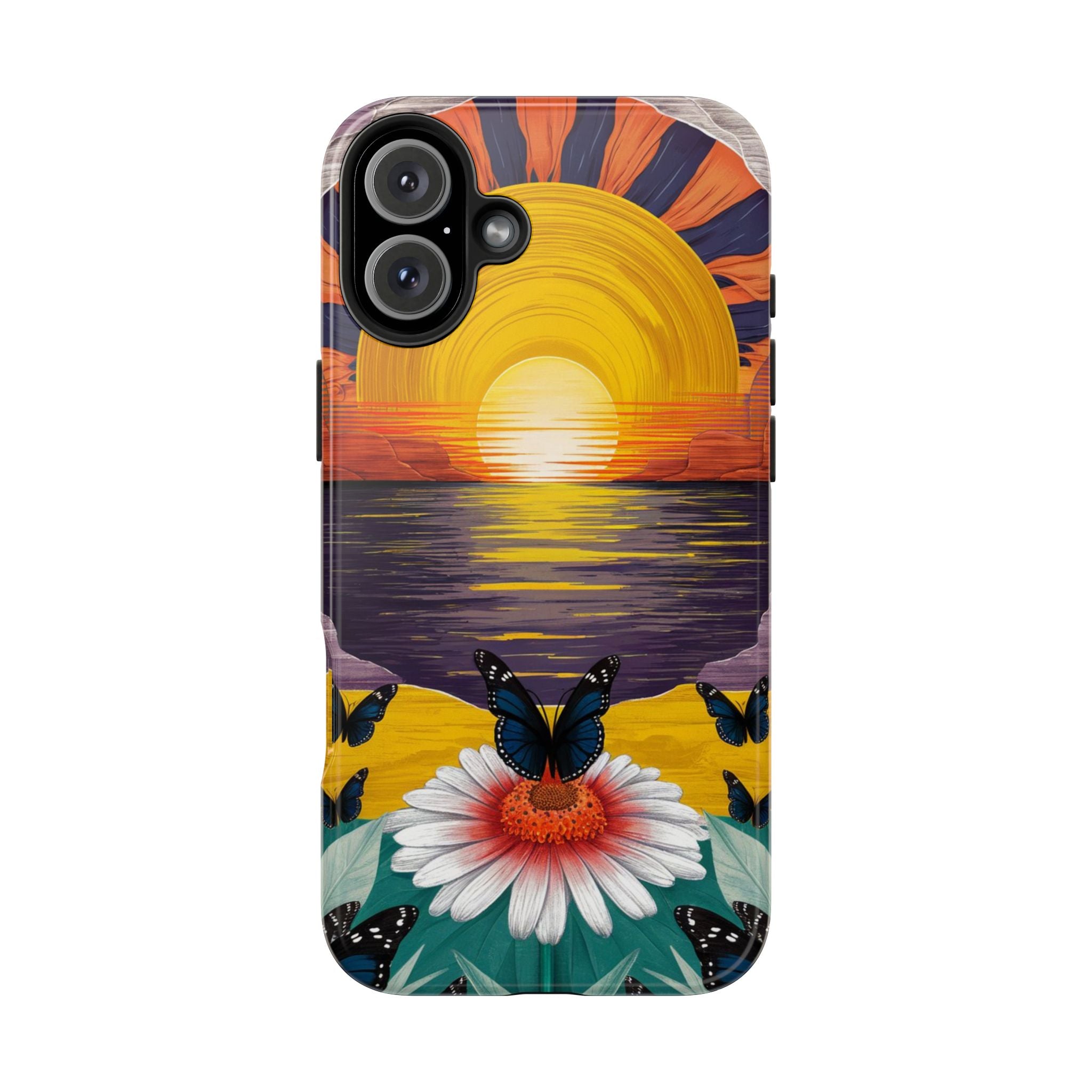 Butterly Sunset Beach - Tough Case for iPhone 14, 15, 16 - Spruced Roost