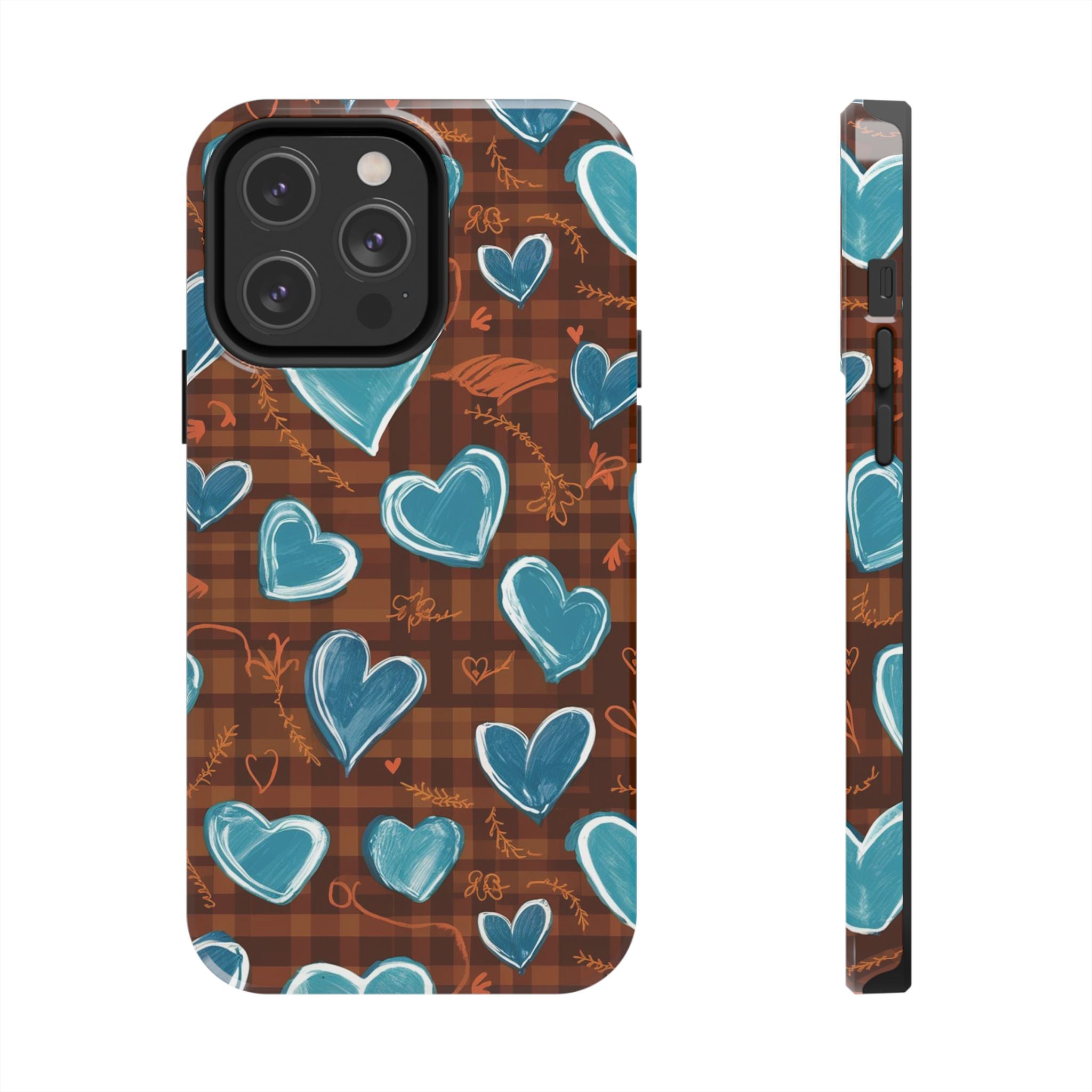 Plaid Blues - Tough Case for iPhone 14, 15, 16 - Spruced Roost