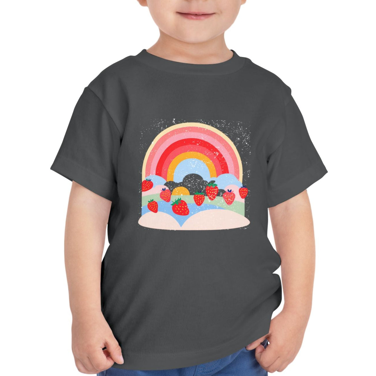Strawberry Rainbow - Kids' T-Shirt - 2T, 3T, 4T, 5T