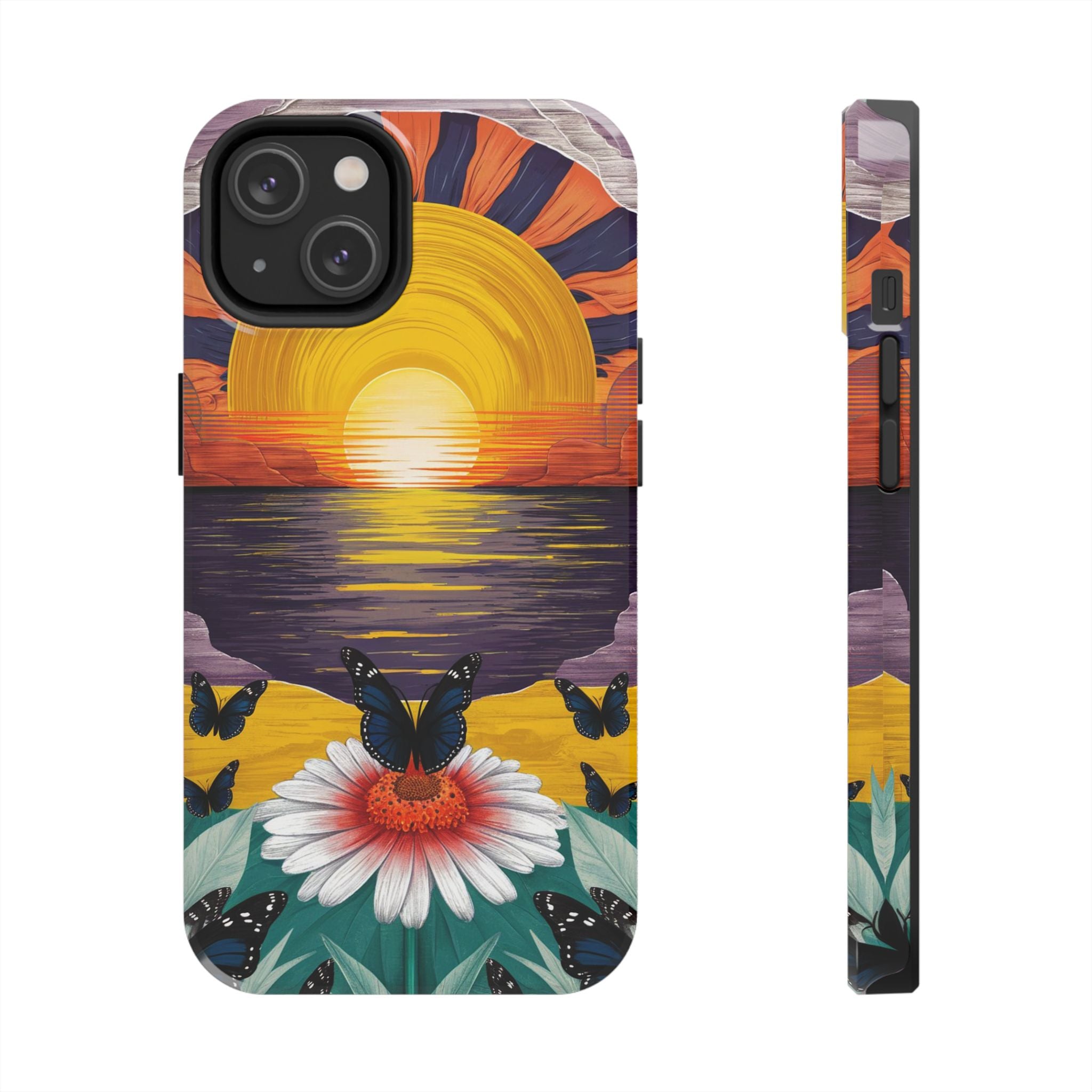 Butterly Sunset Beach - Tough Case for iPhone 14, 15, 16 - Spruced Roost
