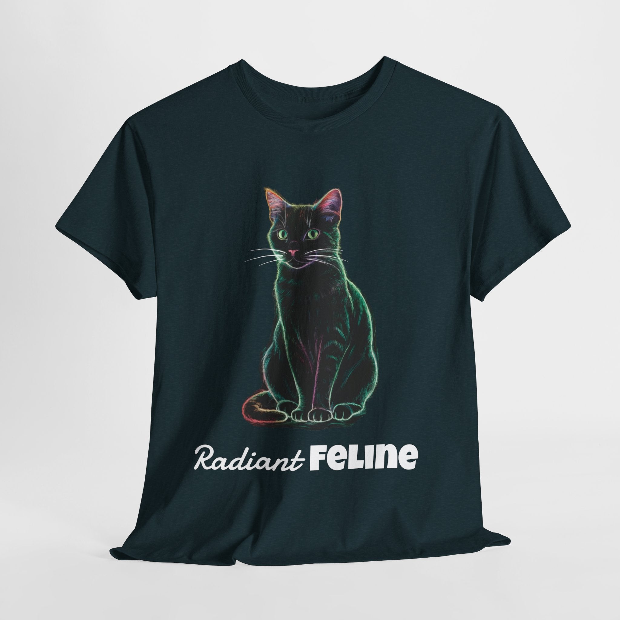 Radiant Feline - Unisex Heavy Cotton Tee