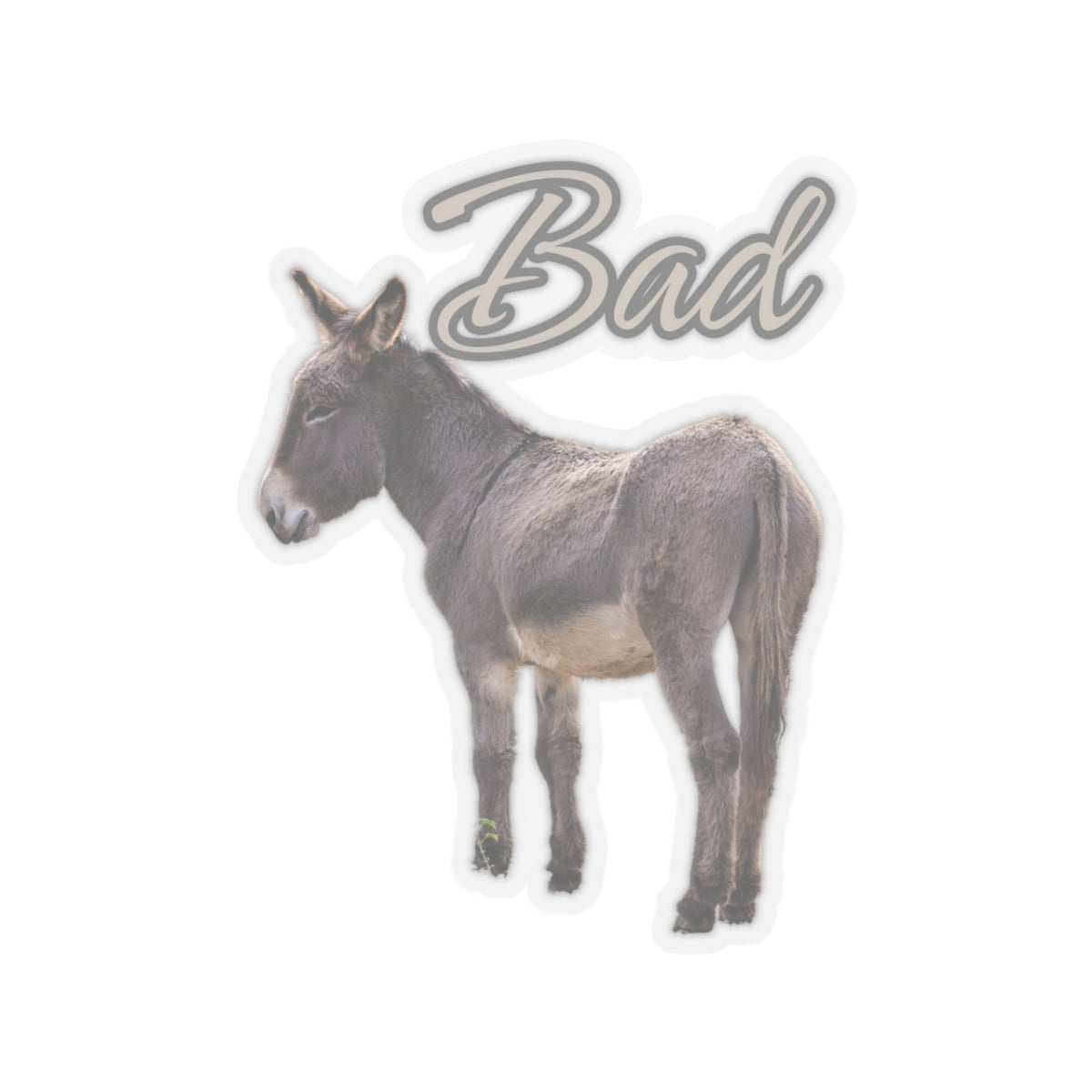 Bad Ass Donkey Kiss-Cut Stickers