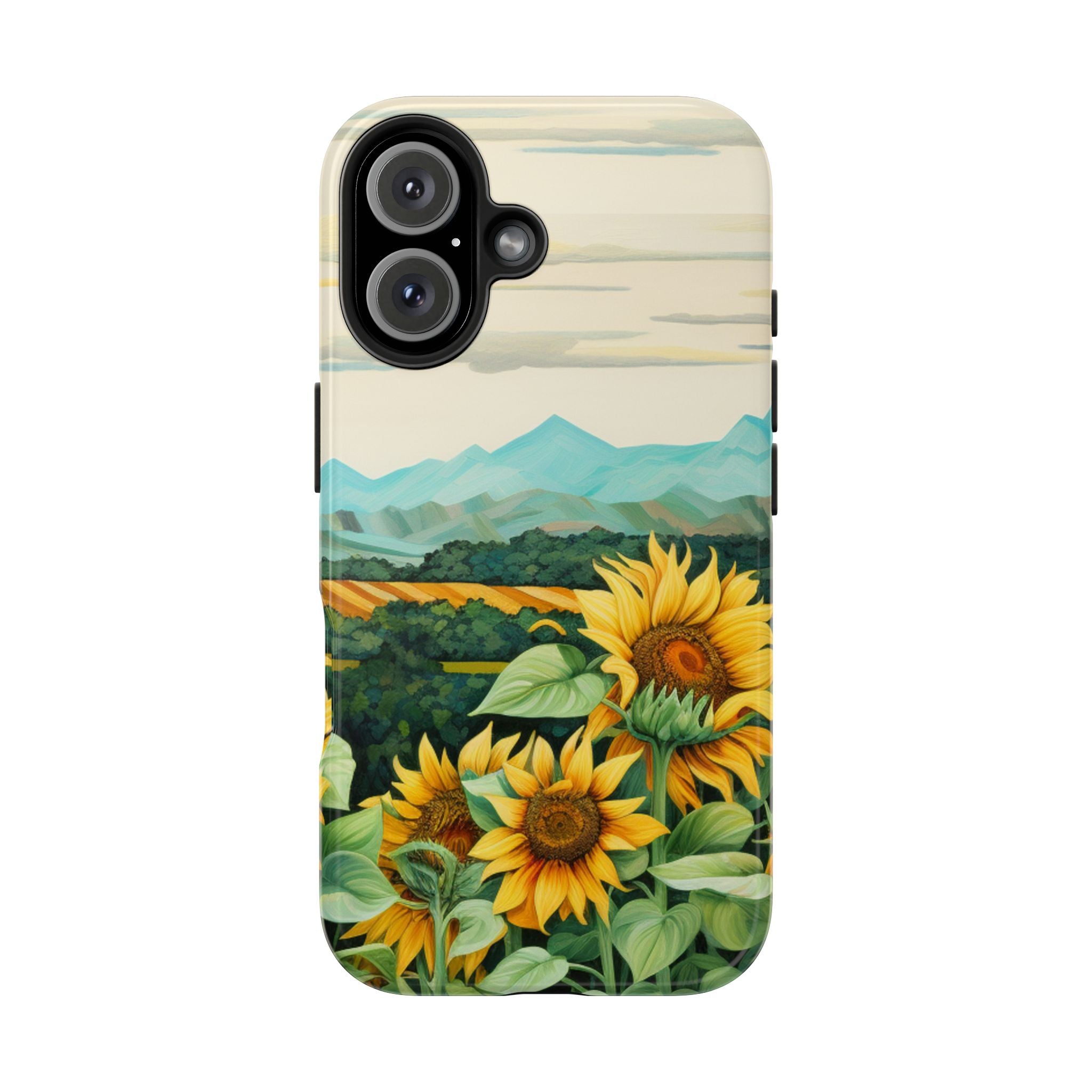 Mountain View Sunflowers  - Tough Case for iPhone 14, 15, 16