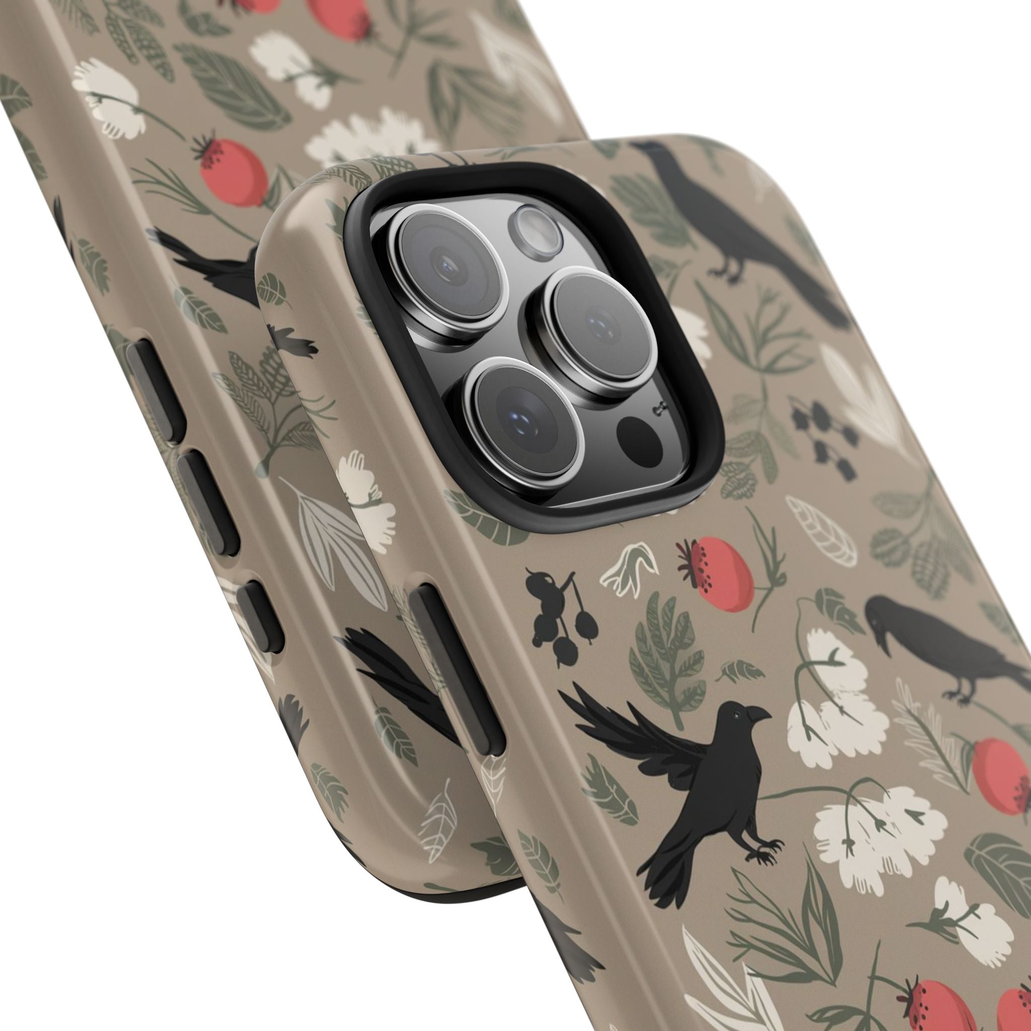 Black Crows Berries - Tough Case for iPhone 14, 15, 16 - Spruced Roost