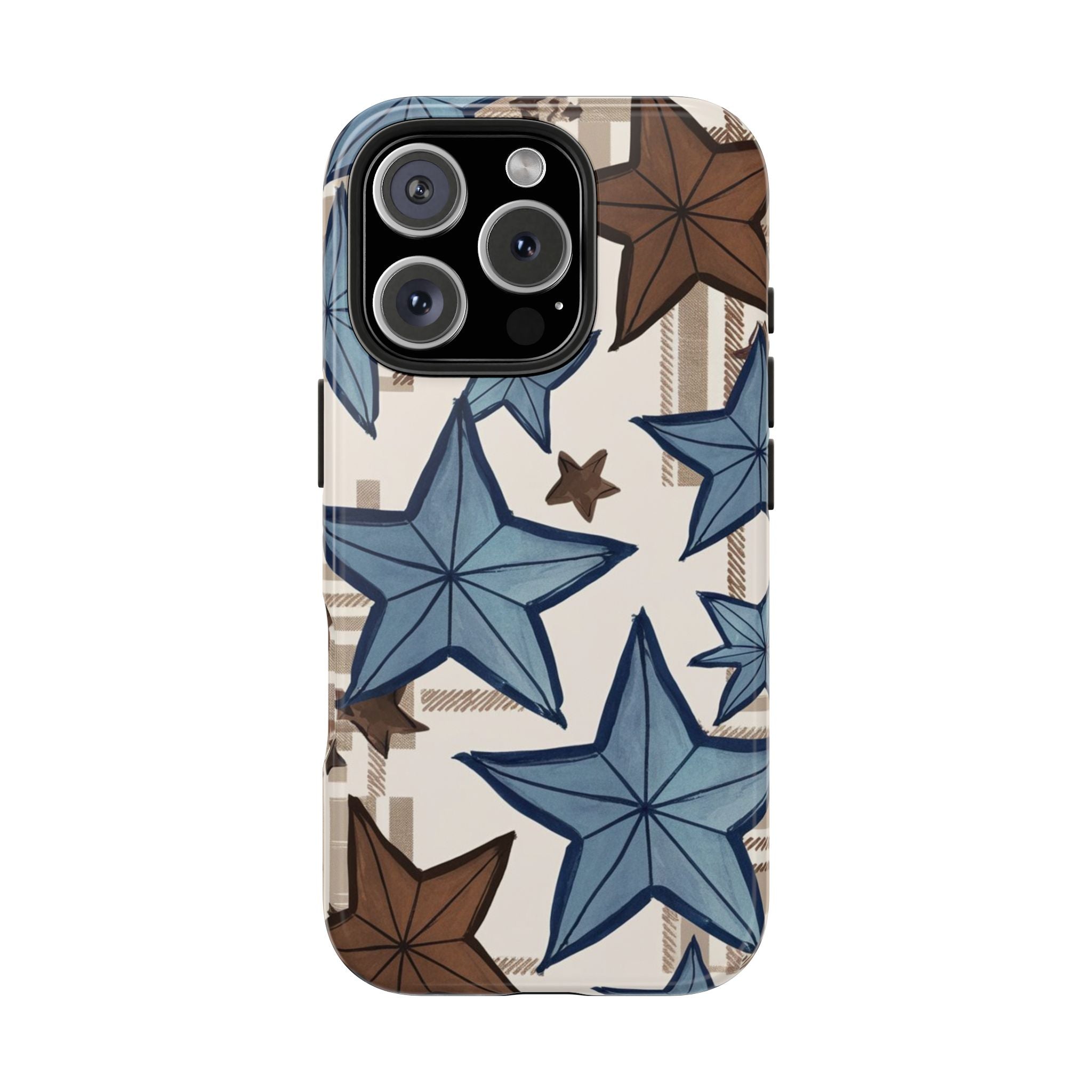 Plaid Stars - Tough Case for iPhone 14, 15, 16 - Spruced Roost