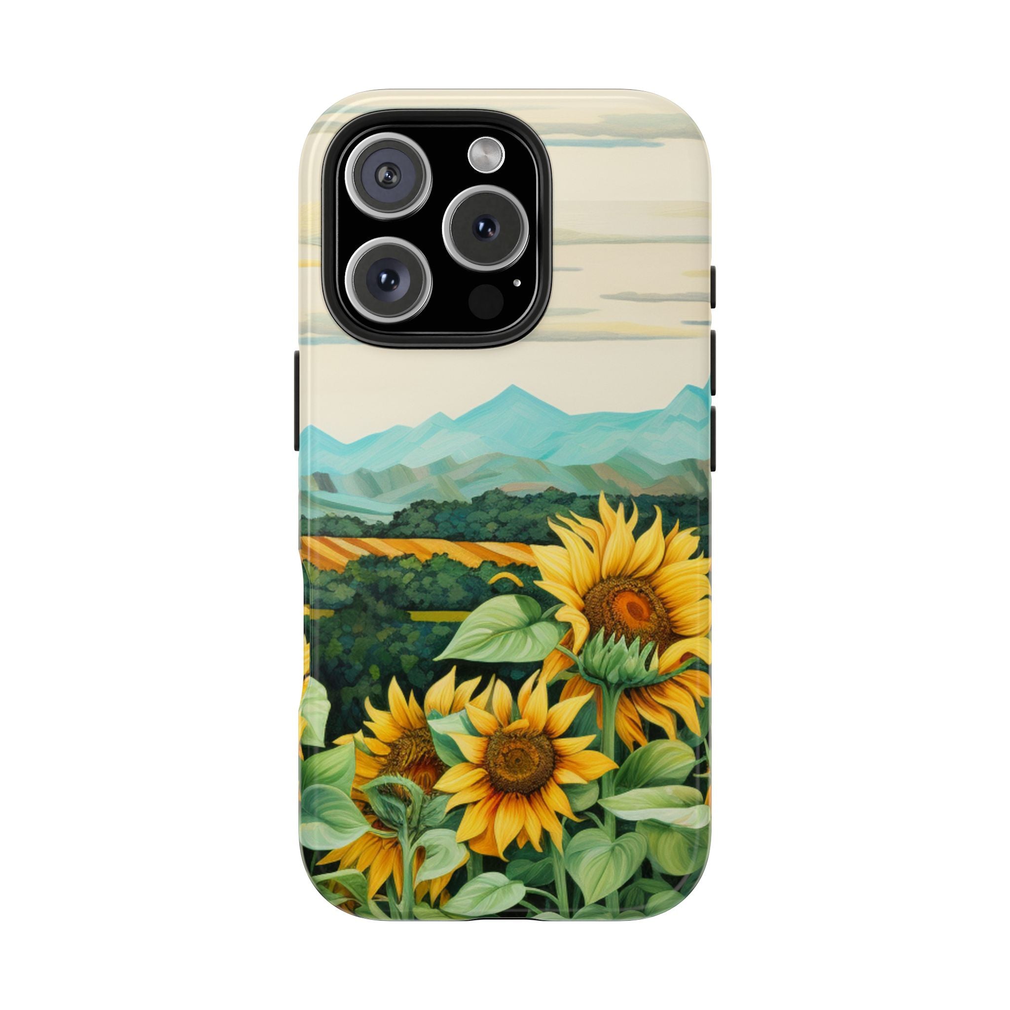 Mountain View Sunflowers - Tough Case for iPhone 14, 15, 16