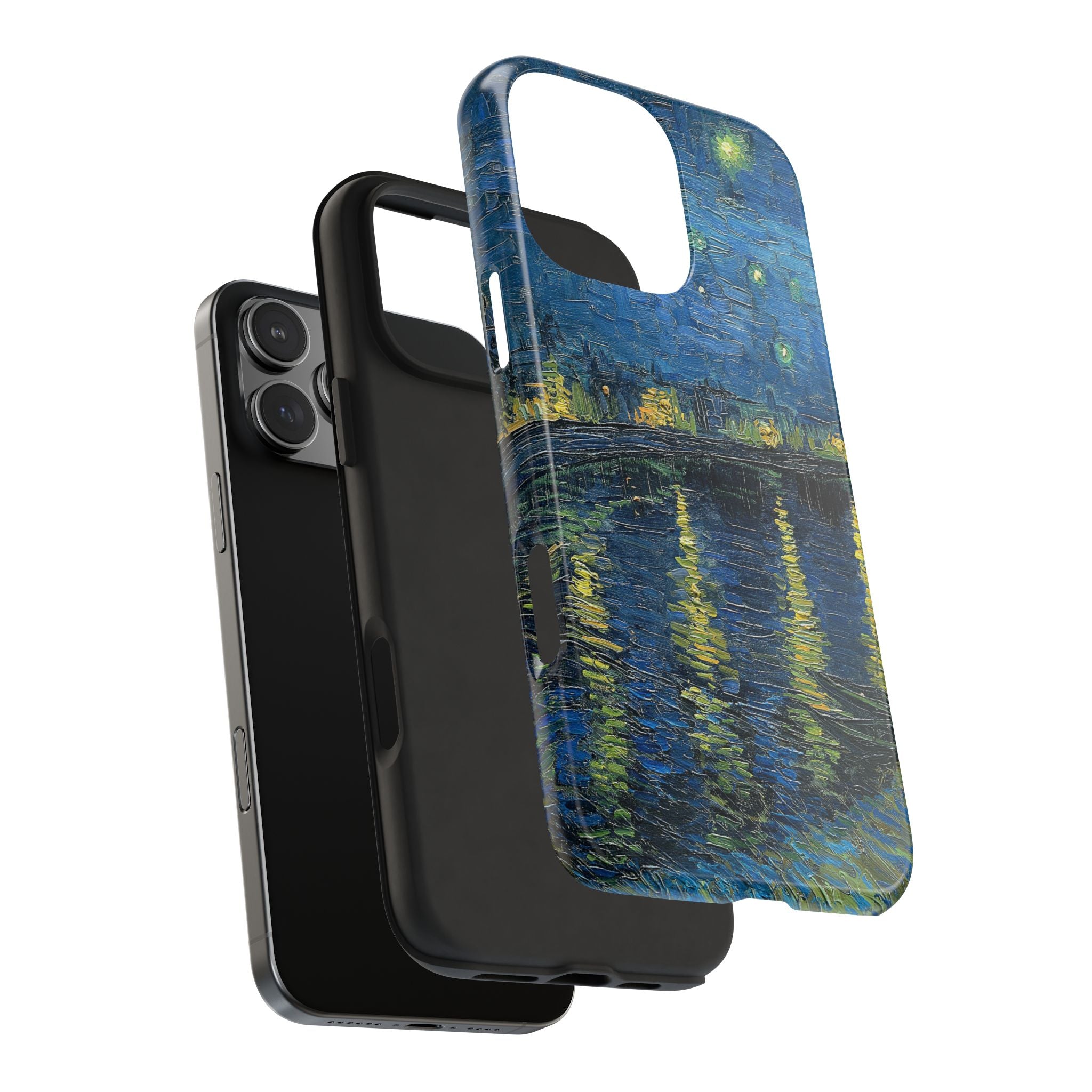Starry Night Over the Rhone - Vincent Van Gogh - Tough Case for iPhone 14, 15, 16 - Spruced Roost