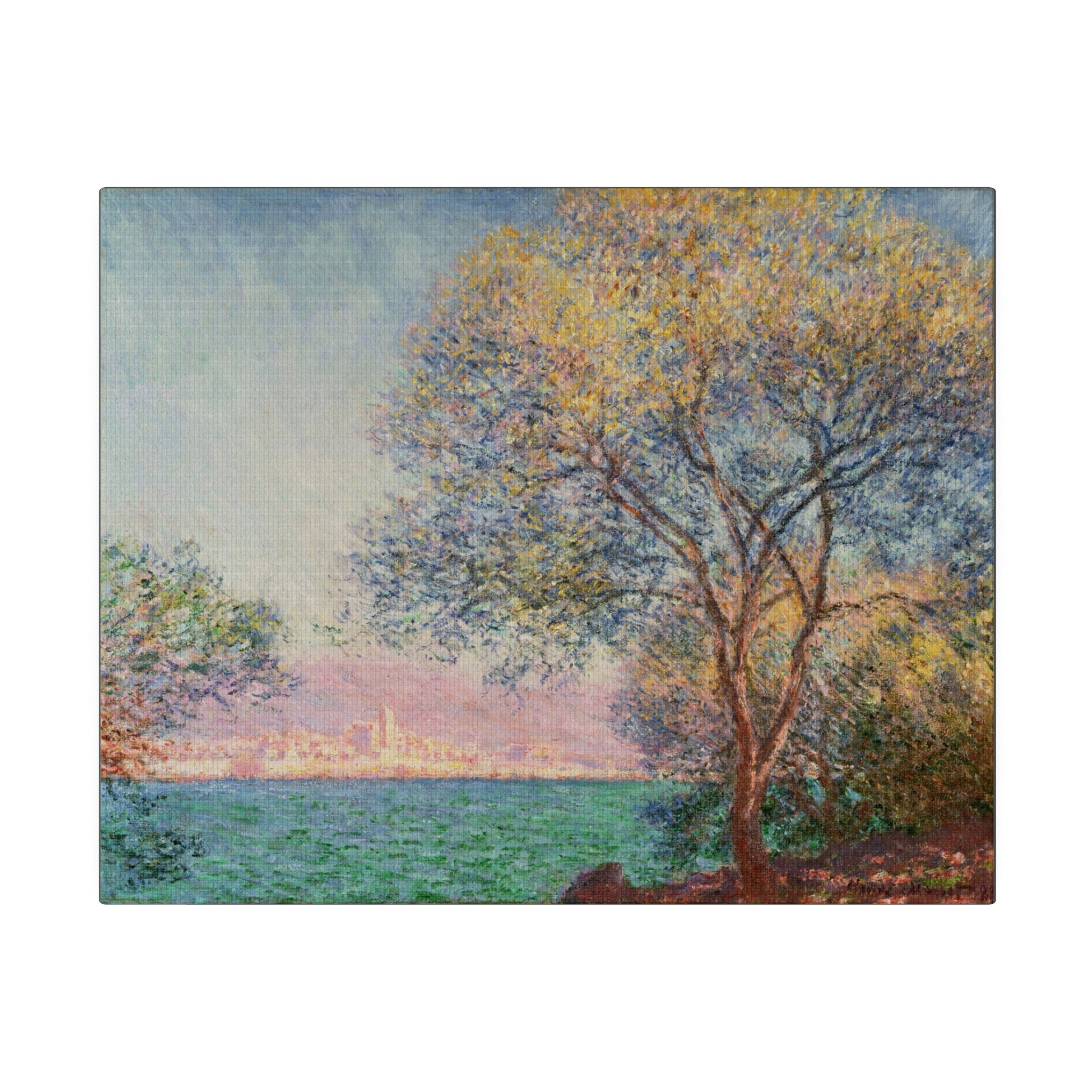 Antibes in the Morning - Claude Monet - Matte Canvas, Stretched, 0.75" - Spruced Roost