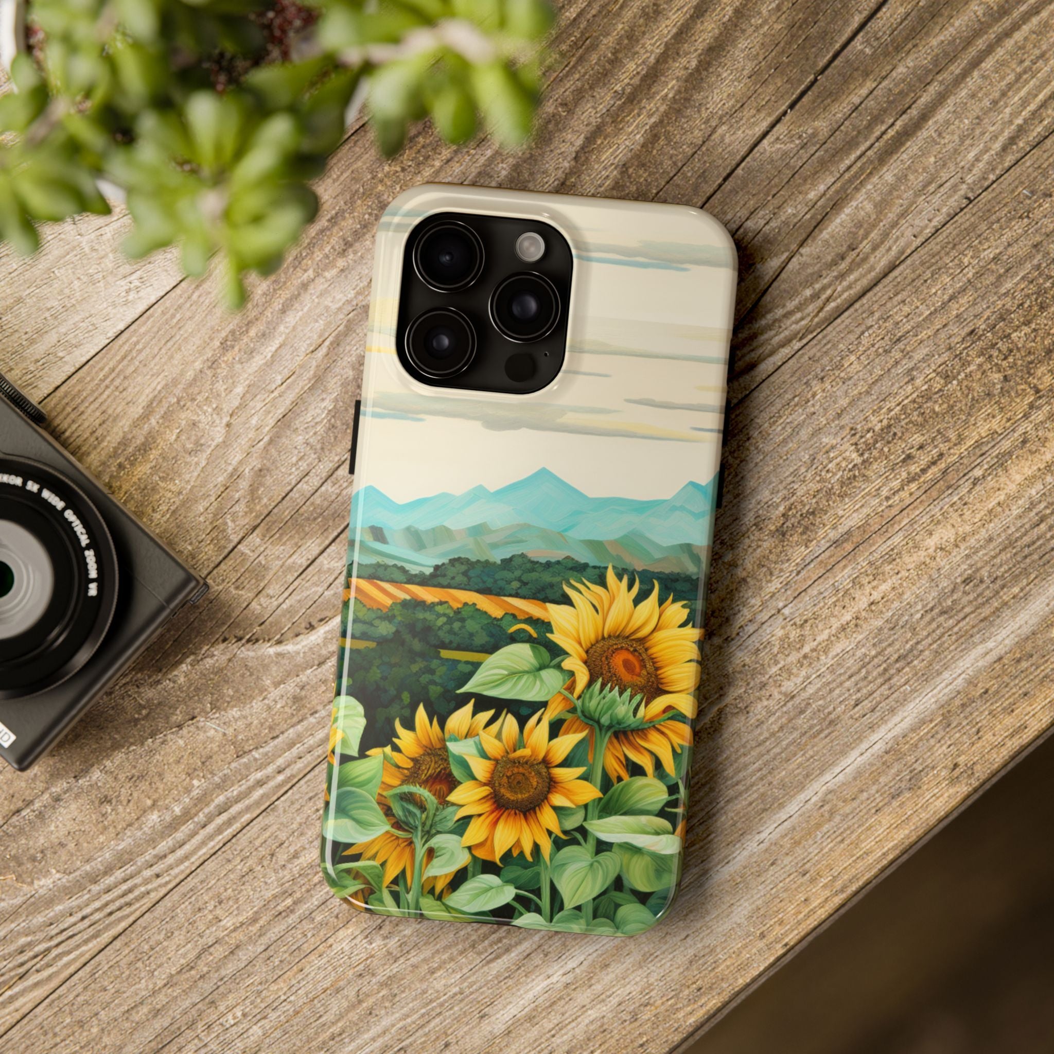 Mountain View Sunflowers - Tough Case for iPhone 14, 15, 16