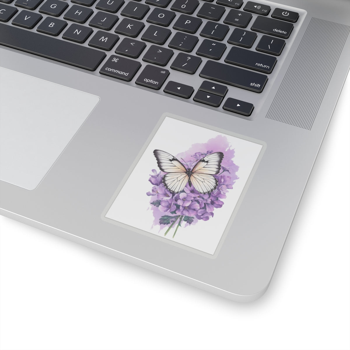 Lavender Butterfly Kiss-Cut Stickers