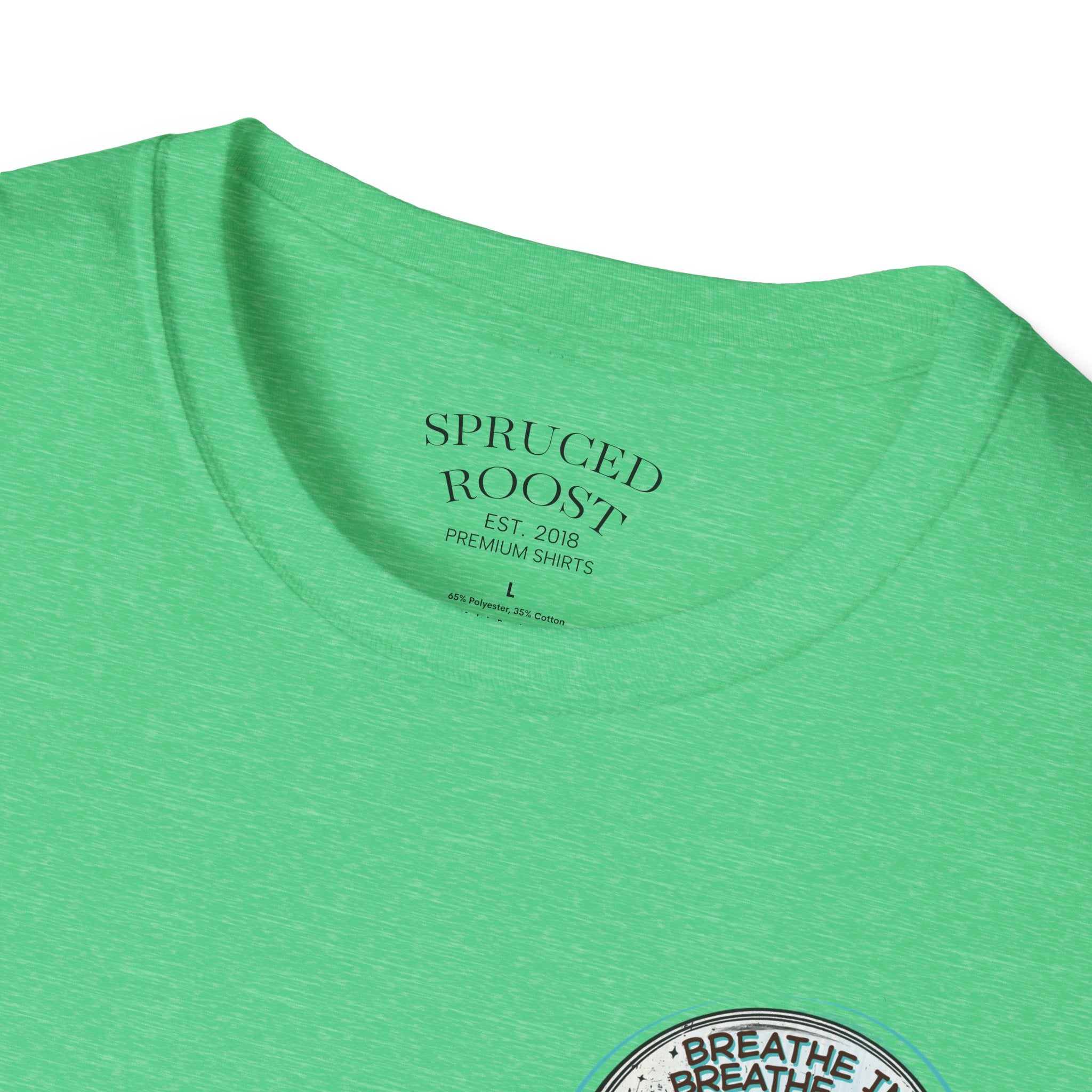 Breathe In, Breathe Out - Women's Unisex Sized Crew Graphic T-Shirt