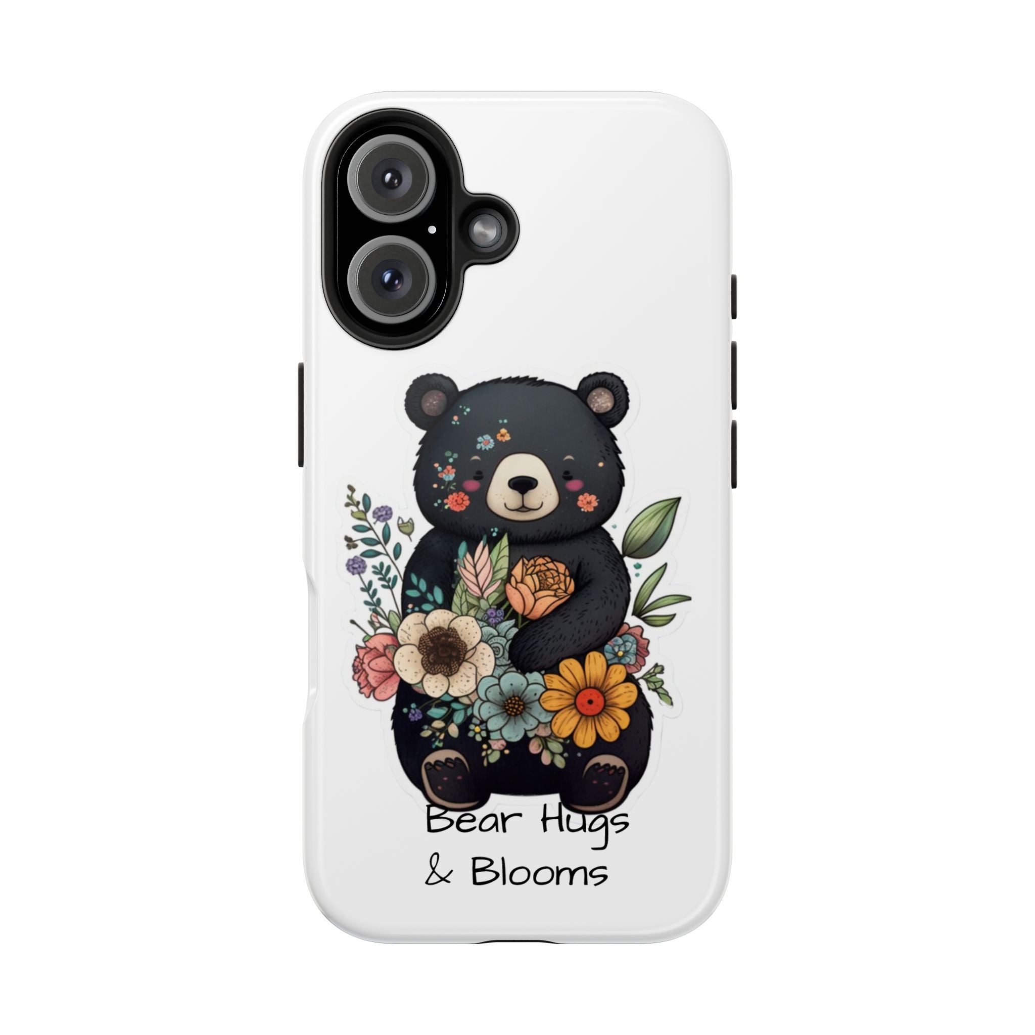 Bear Hugs & Blooms - Tough Case for iPhone 14, 15, 16 - Spruced Roost