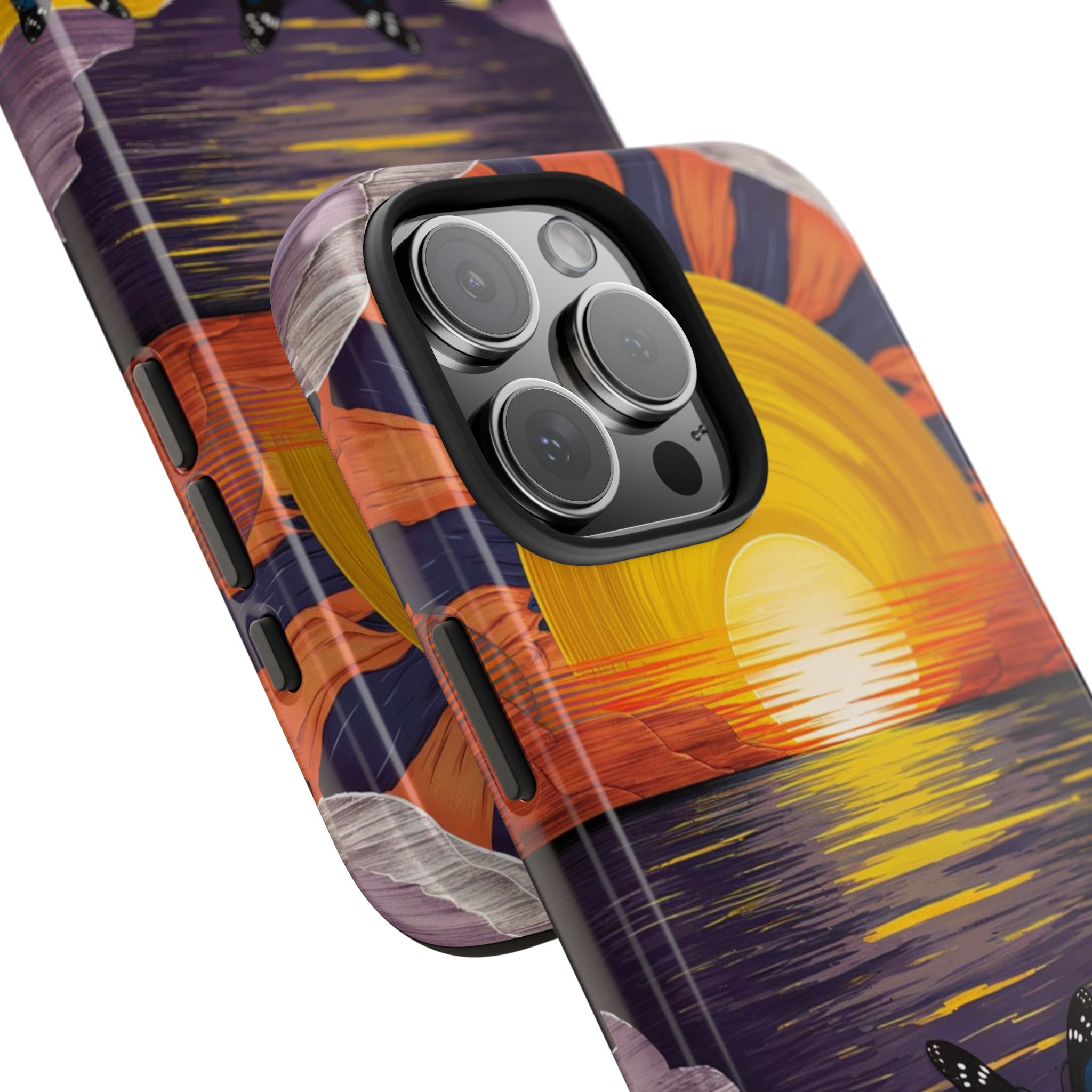 Butterly Sunset Beach - Tough Case for iPhone 14, 15, 16 - Spruced Roost