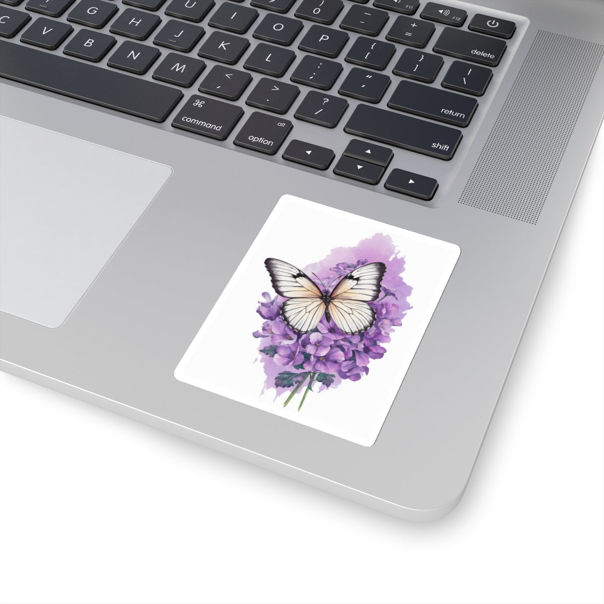 Lavender Butterfly Kiss-Cut Stickers