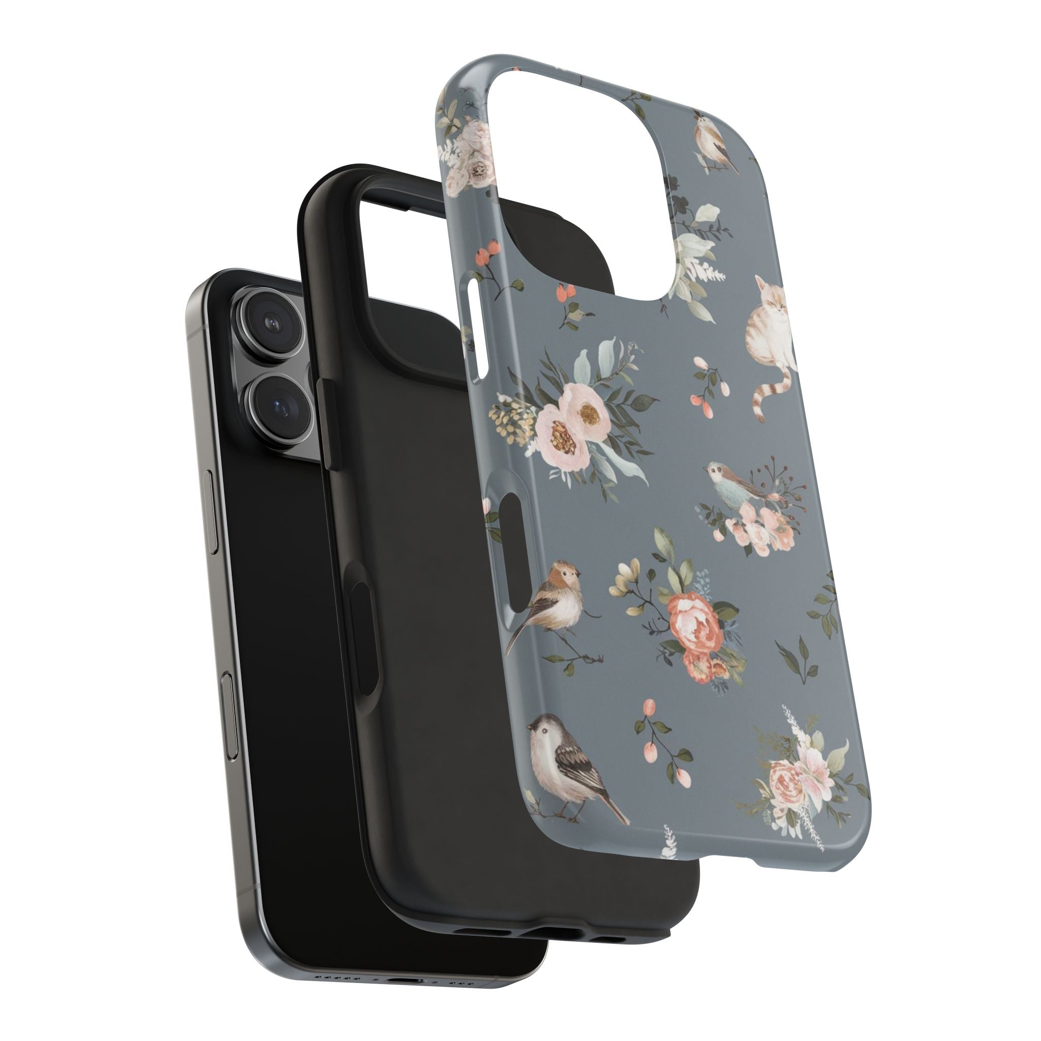 Kitty Cats and Nature - Tough Case for iPhone 14, 15, 16 - Spruced Roost
