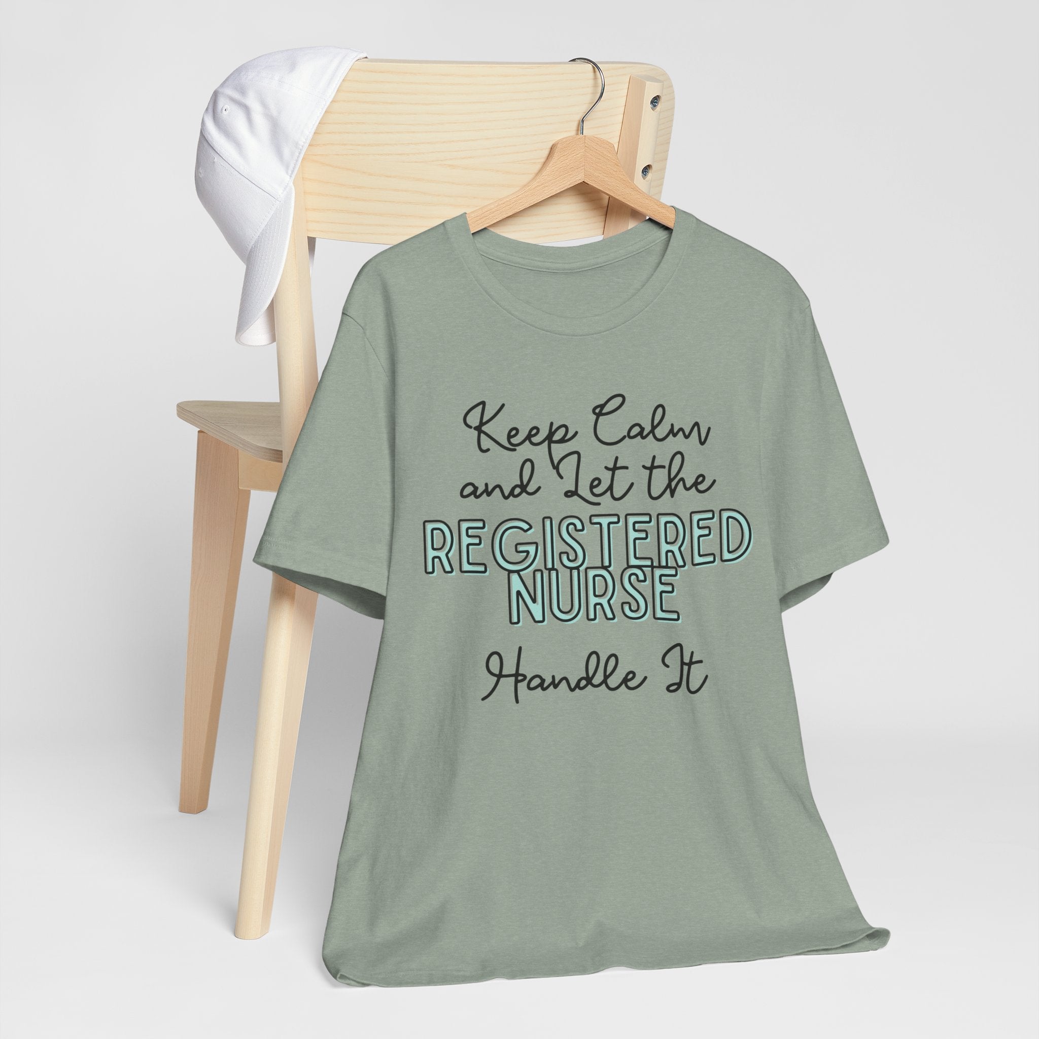 Keep Calm and let the Registered Nurse handle It - Jersey Short Sleeve Tee
