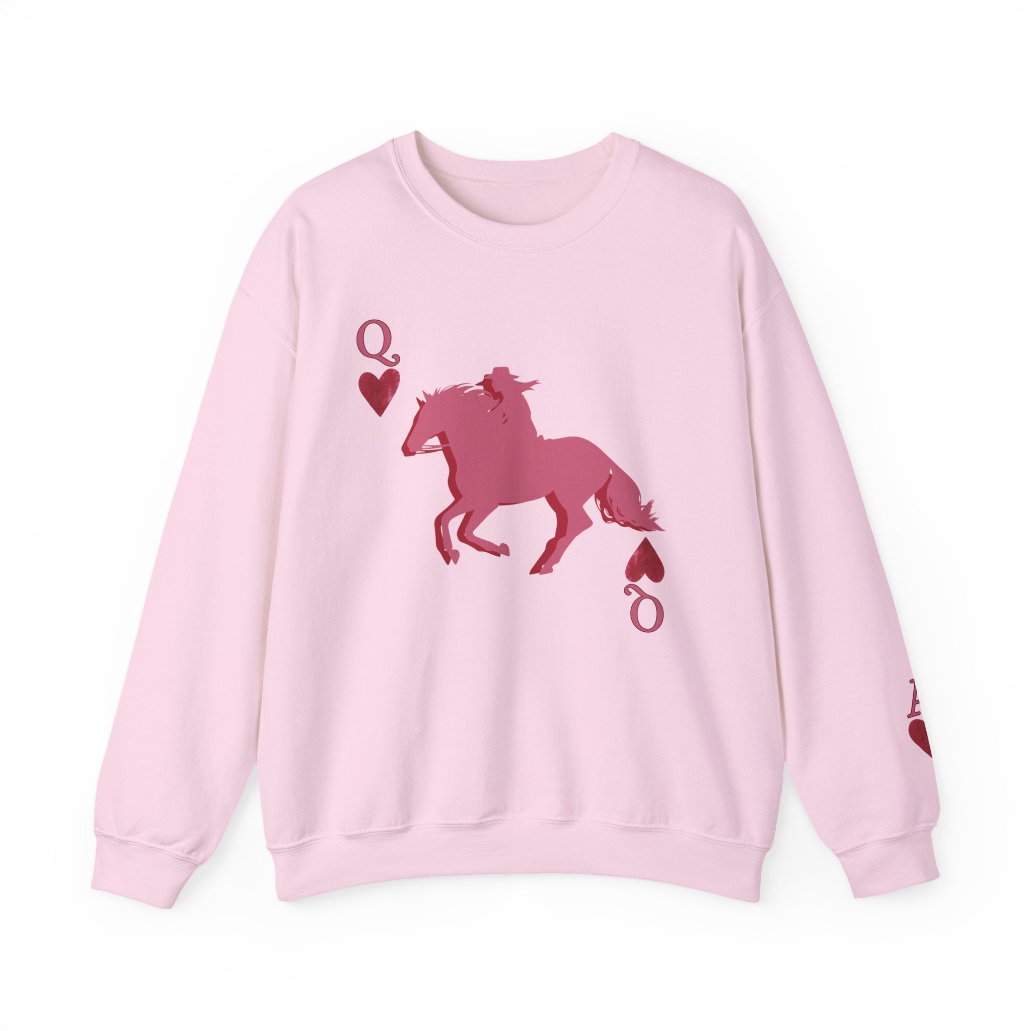 Queen of Hearts - Ace up your sleeve - Cowgirl Queen rewneck Sweatshirt — - Spruced Roost
