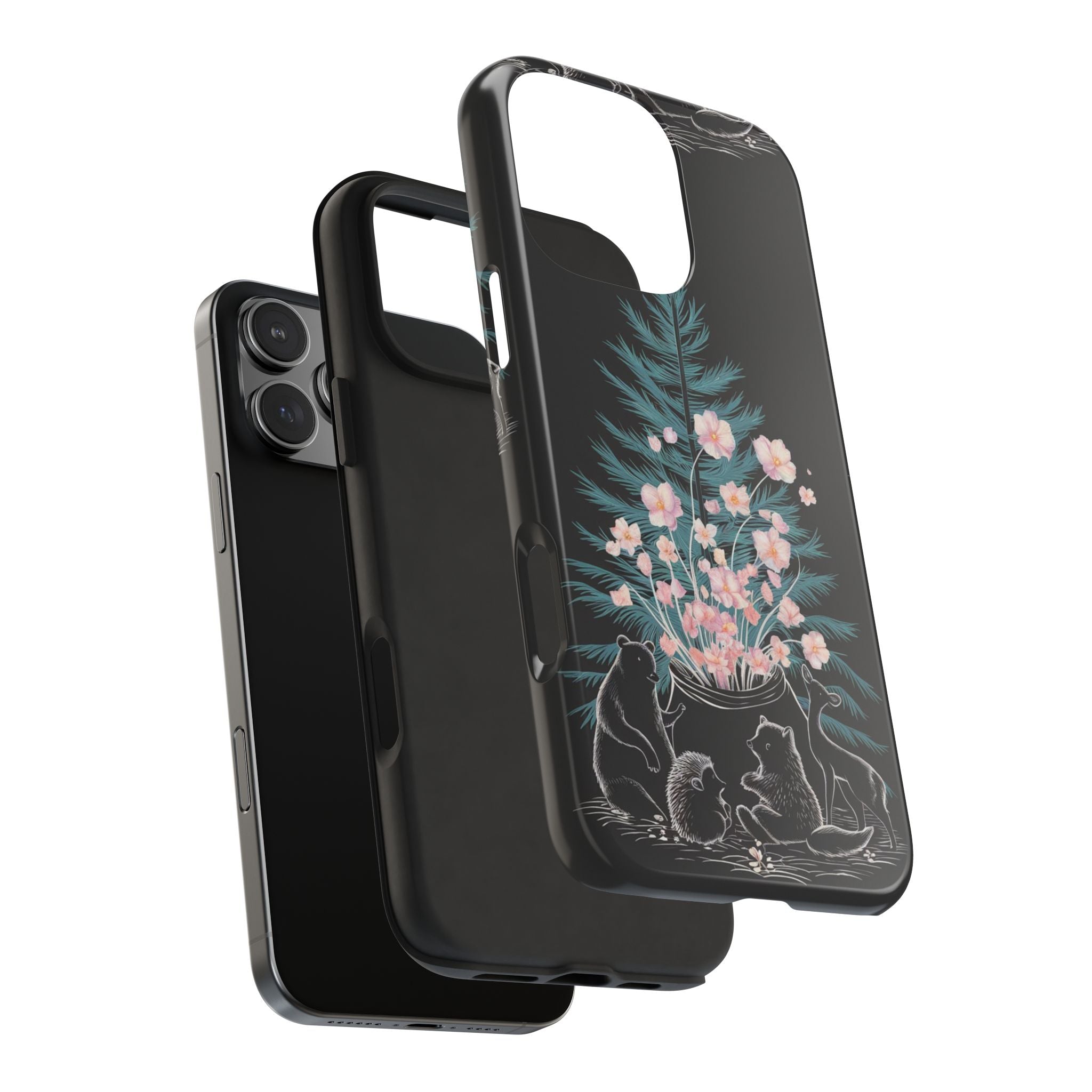 Campfire Woodland Friends - Tough Case for iPhone 14, 15, 16 - Spruced Roost