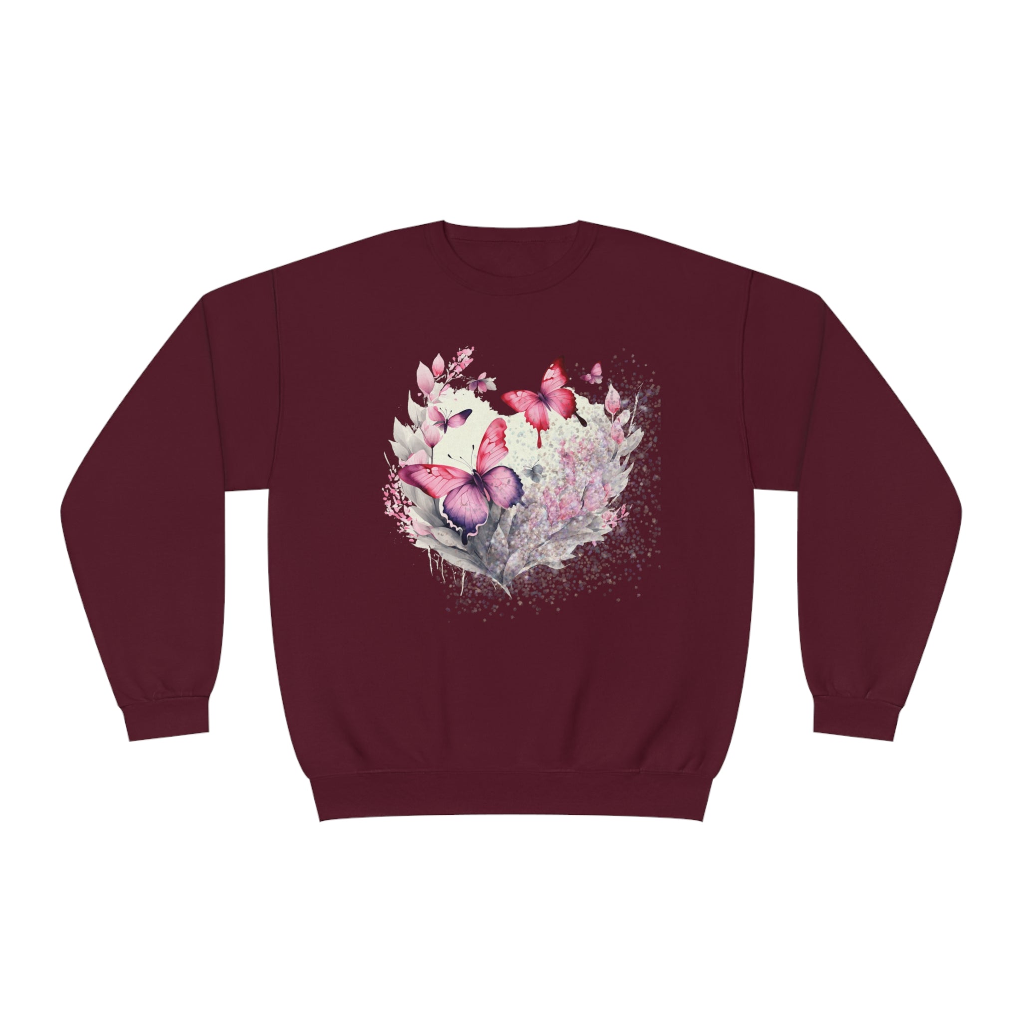 Two Butterflies Unisex NuBlend® Crewneck Sweatshirt - Spruced Roost