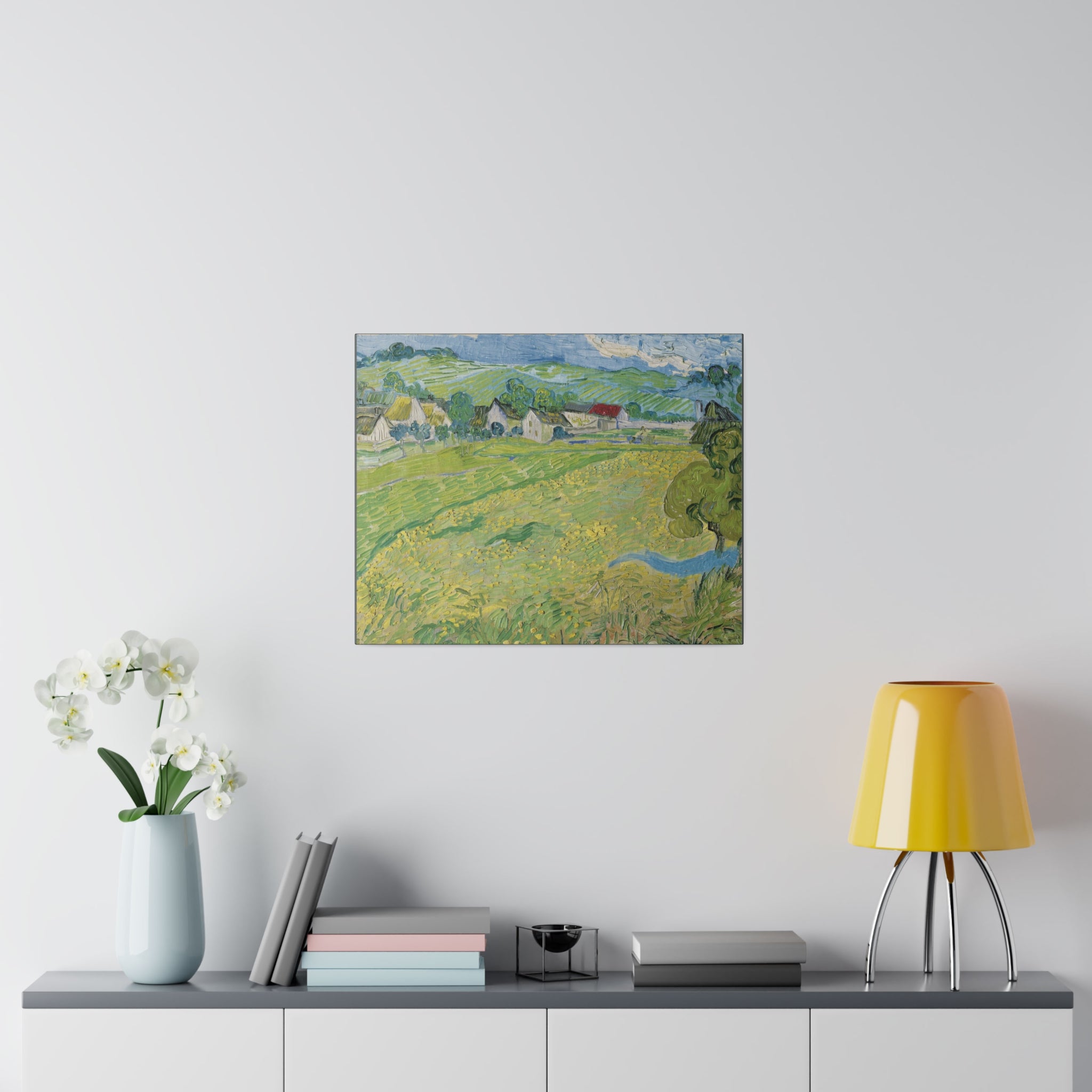 Les Vessenots à Auvers - Vincent van Gogh - Matte Canvas, Stretched, 0.75"