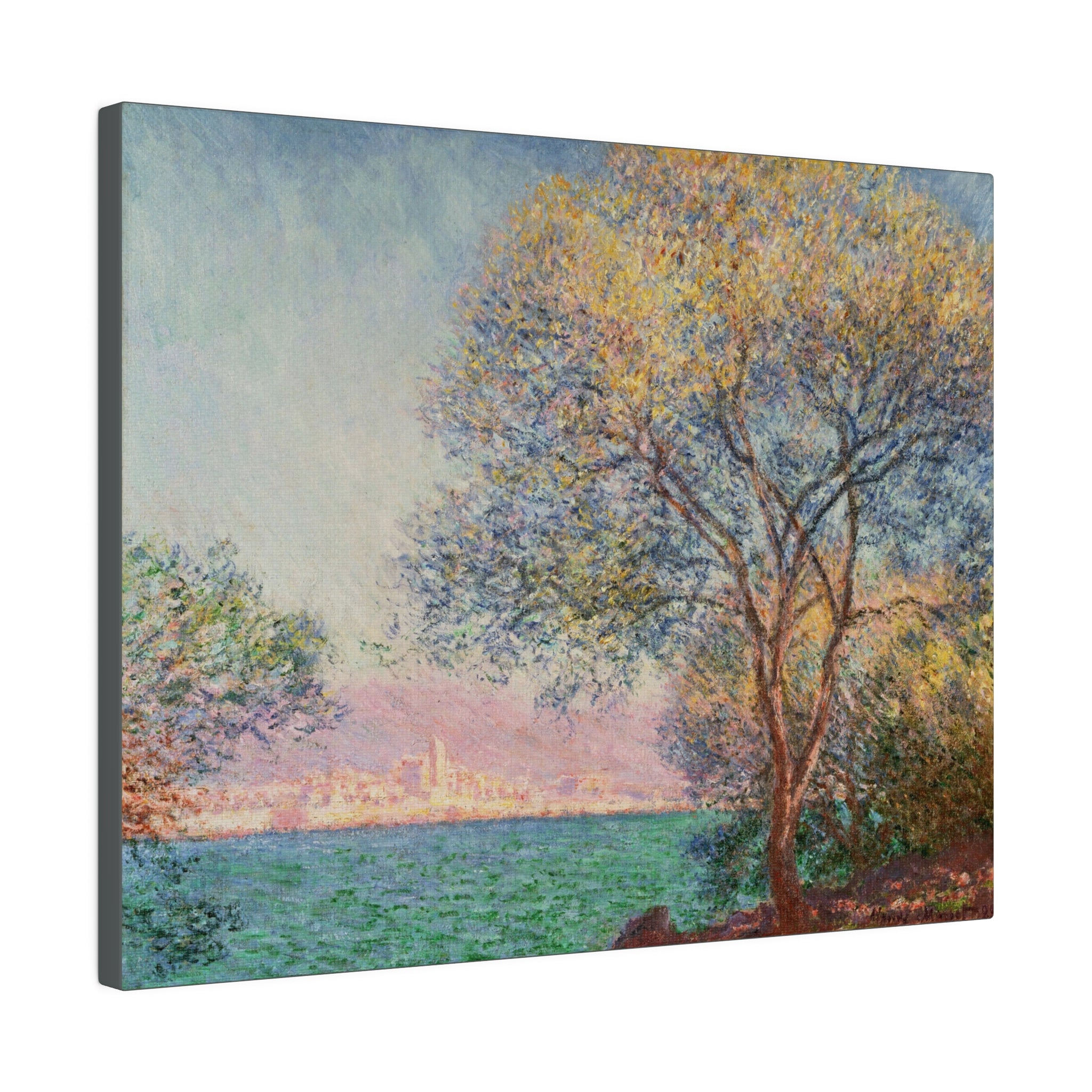 Antibes in the Morning - Claude Monet - Matte Canvas, Stretched, 0.75" - Spruced Roost