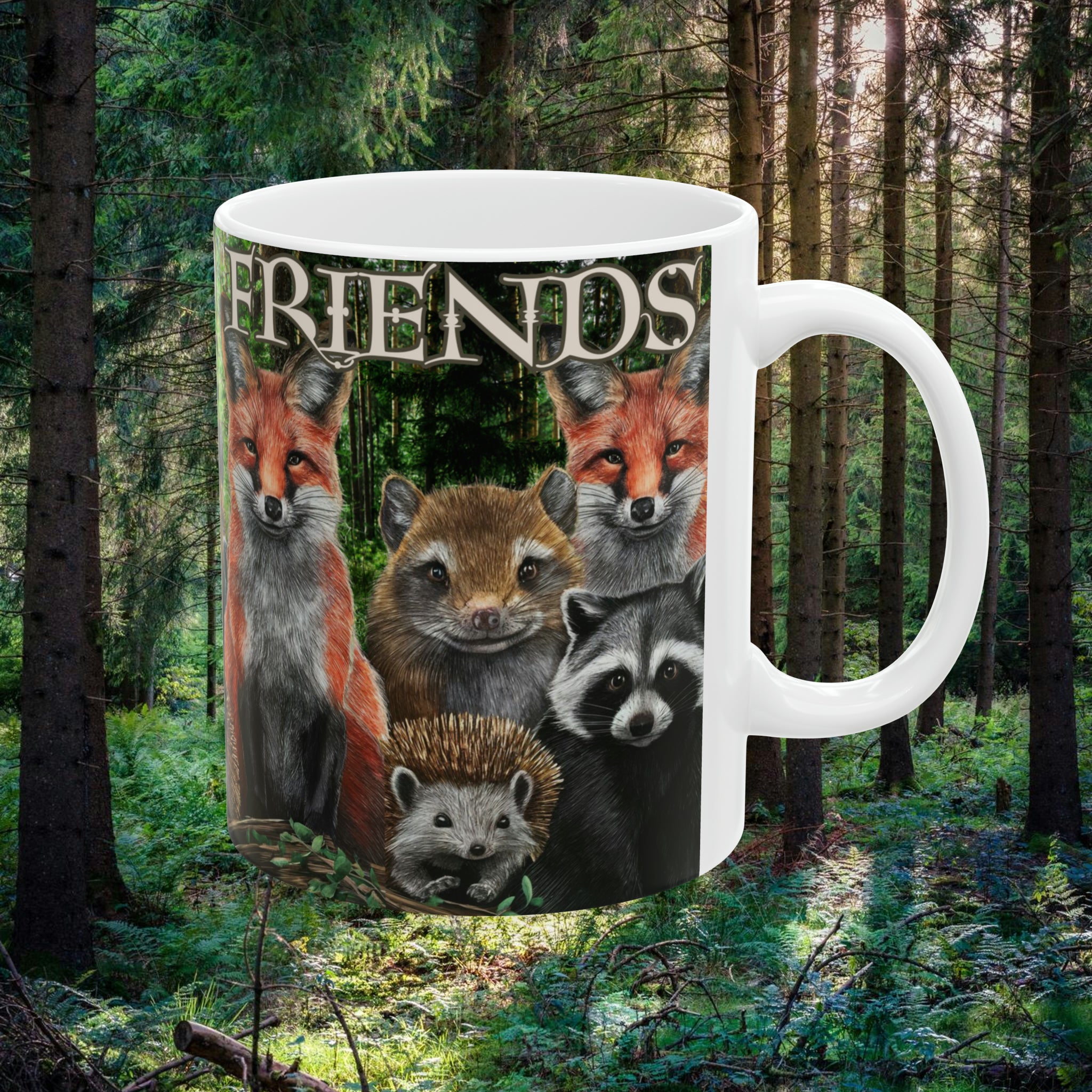 Woodland Friends - Ceramic Mug, 11oz - Spruced Roost
