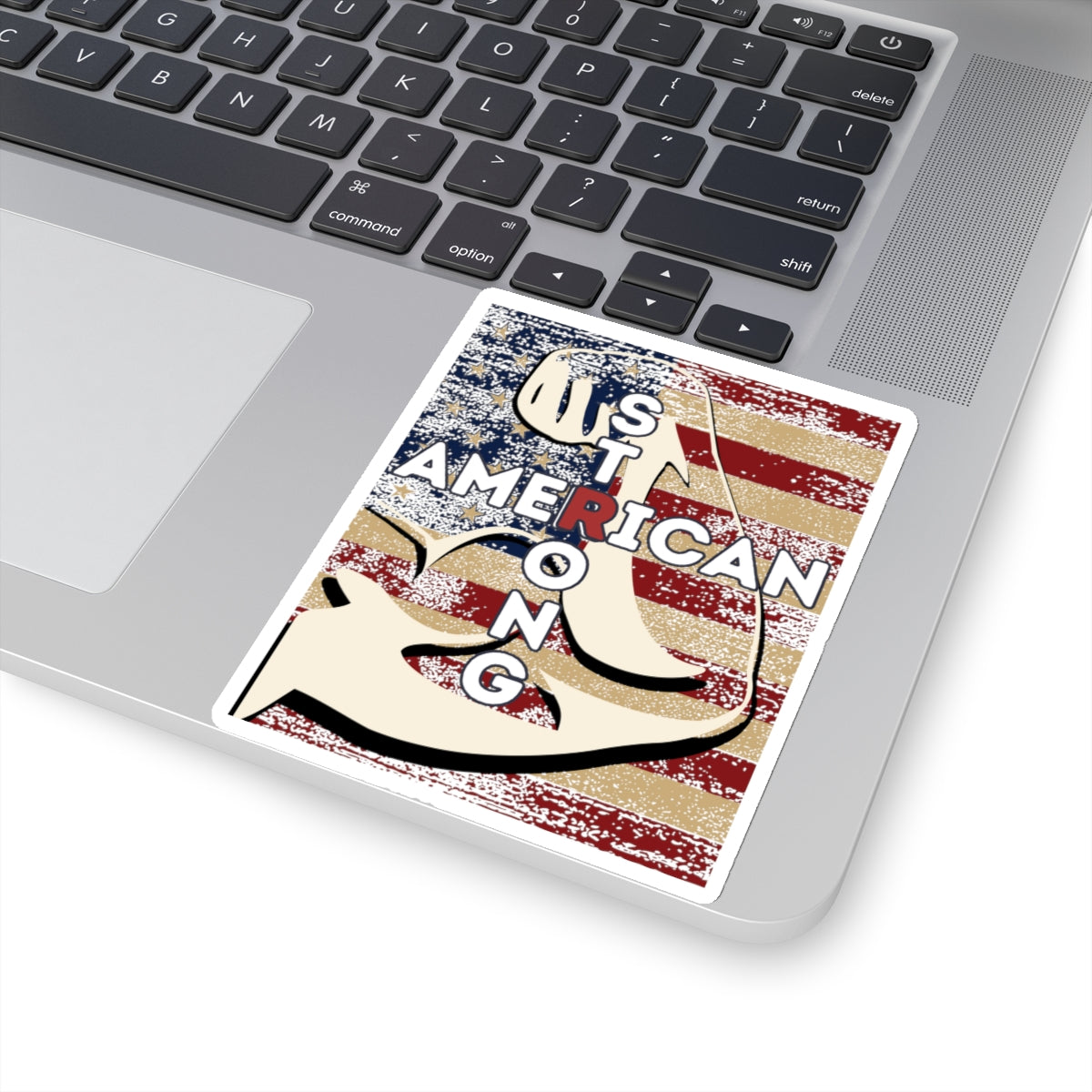 AMERICAN STRONG Cross Kiss-Cut Stickers