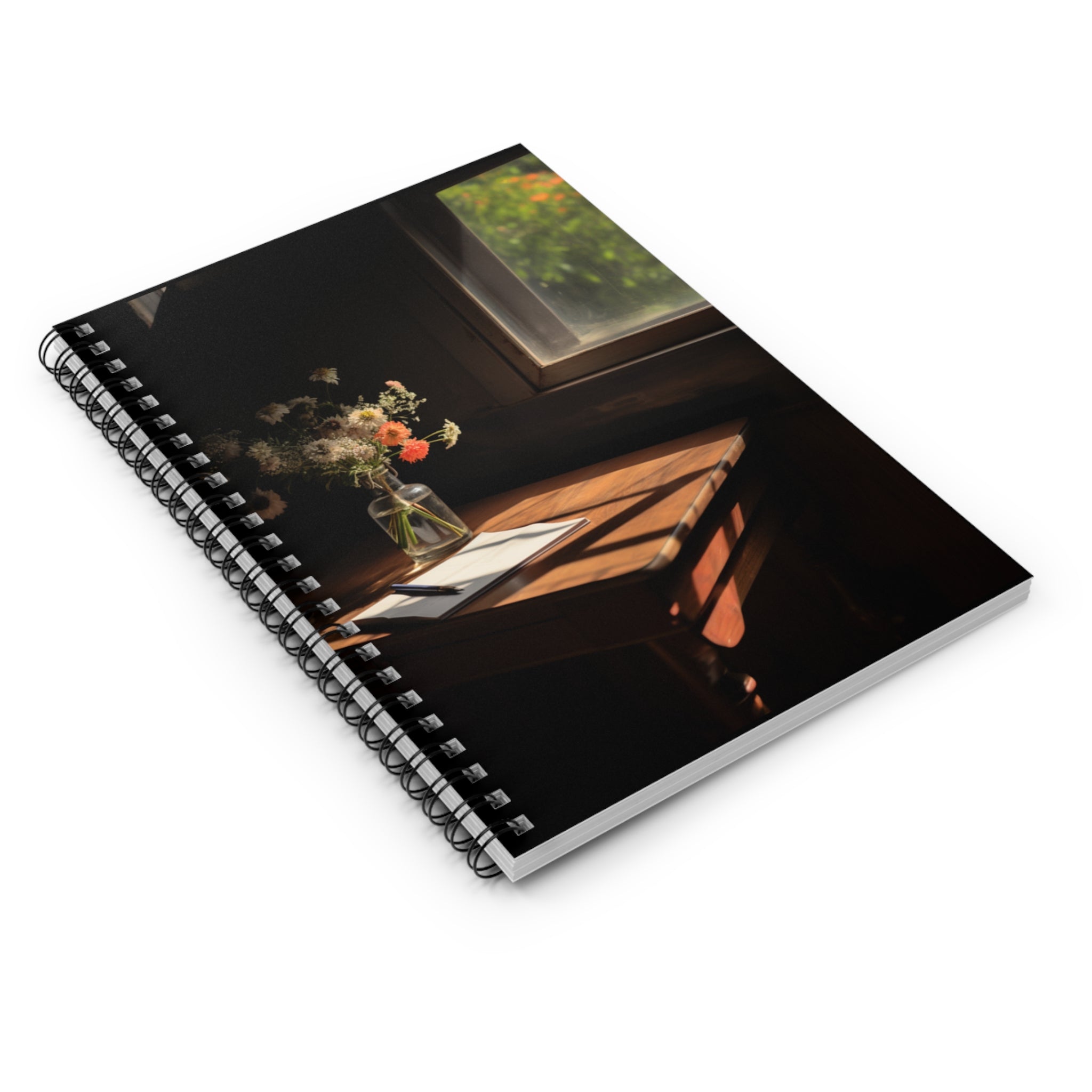 Still life floral - Spiral Notebook - Ruled Line - Spruced Roost