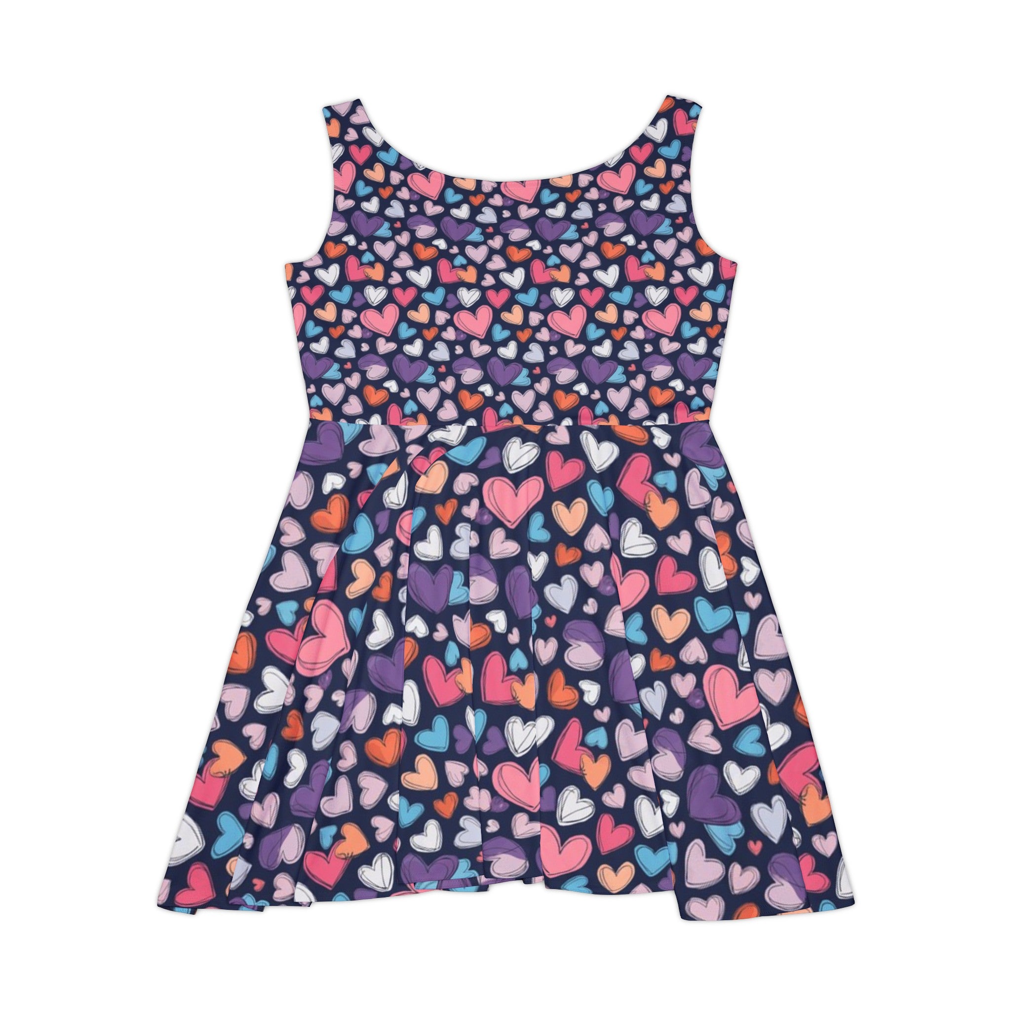 Up-Hearted Women's Skater Dress (AOP)