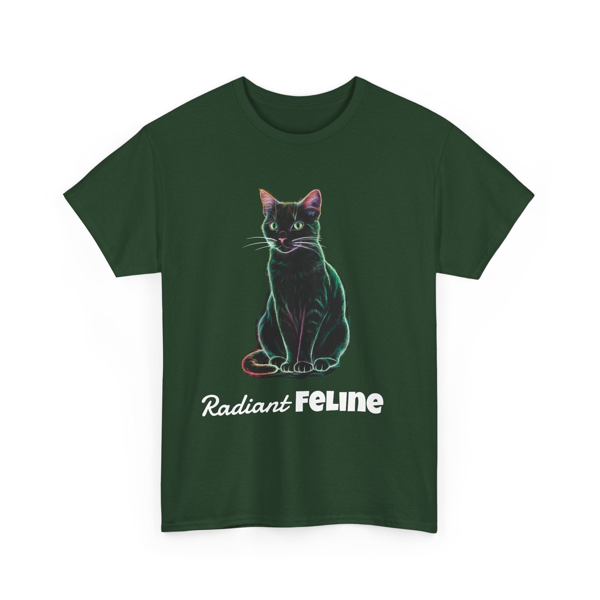 Radiant Feline - Unisex Heavy Cotton Tee