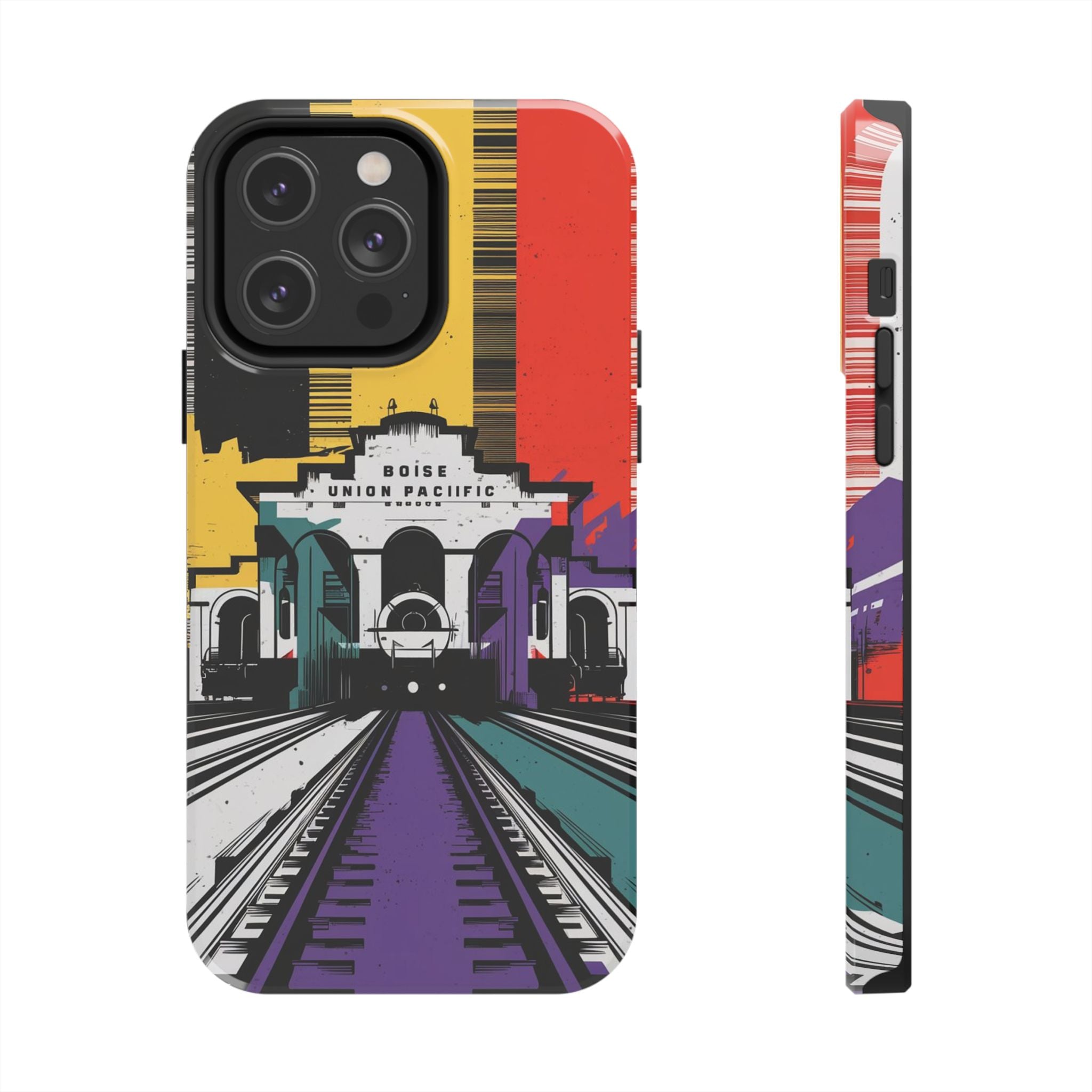 Boise Idaho Union Pacific Depot - Tough Case for iPhone 14, 15, 16 - Spruced Roost