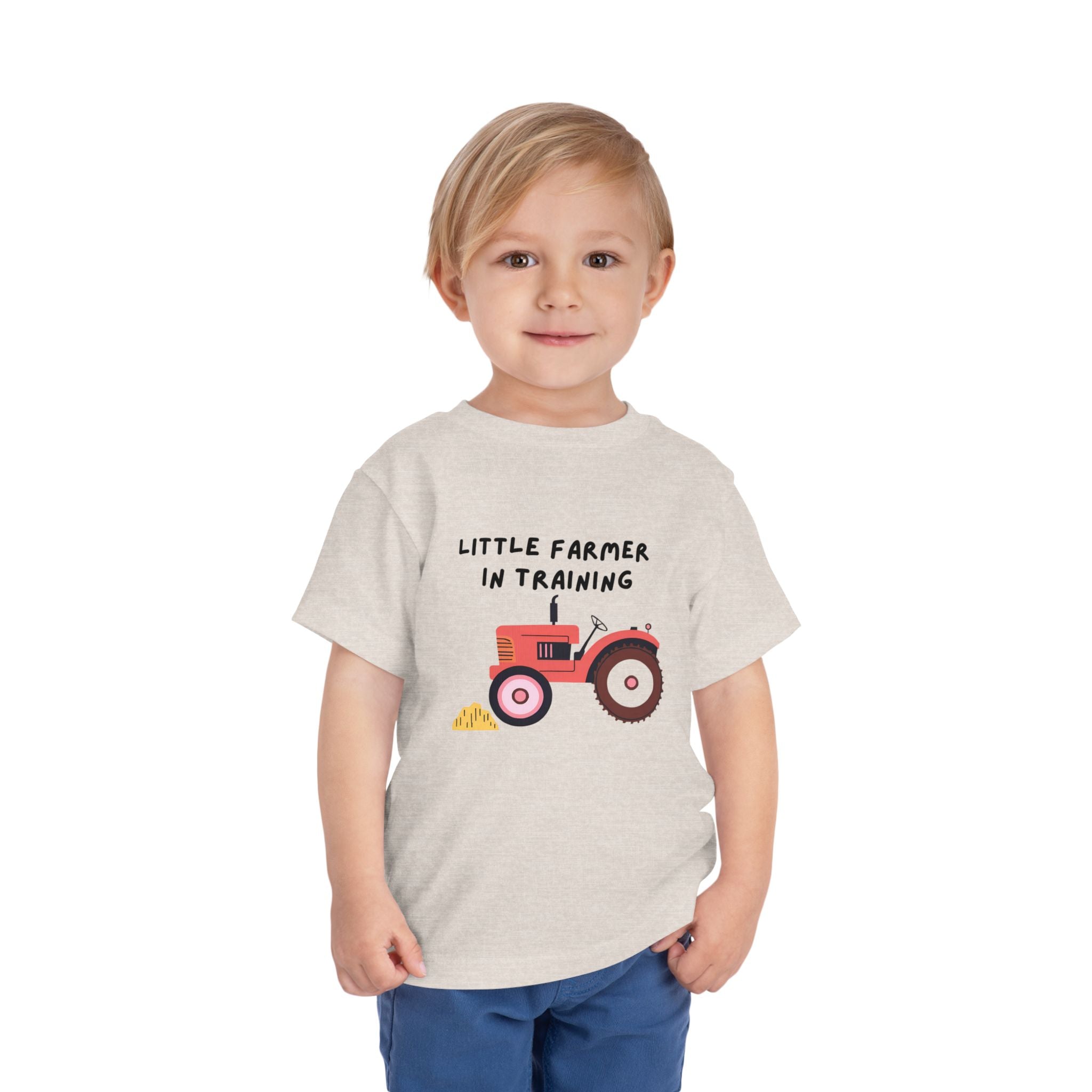 Little Farmer in Training - Red Tractor - Kids' T-Shirt - 2T, 3T, 4T, 5T - Spruced Roost