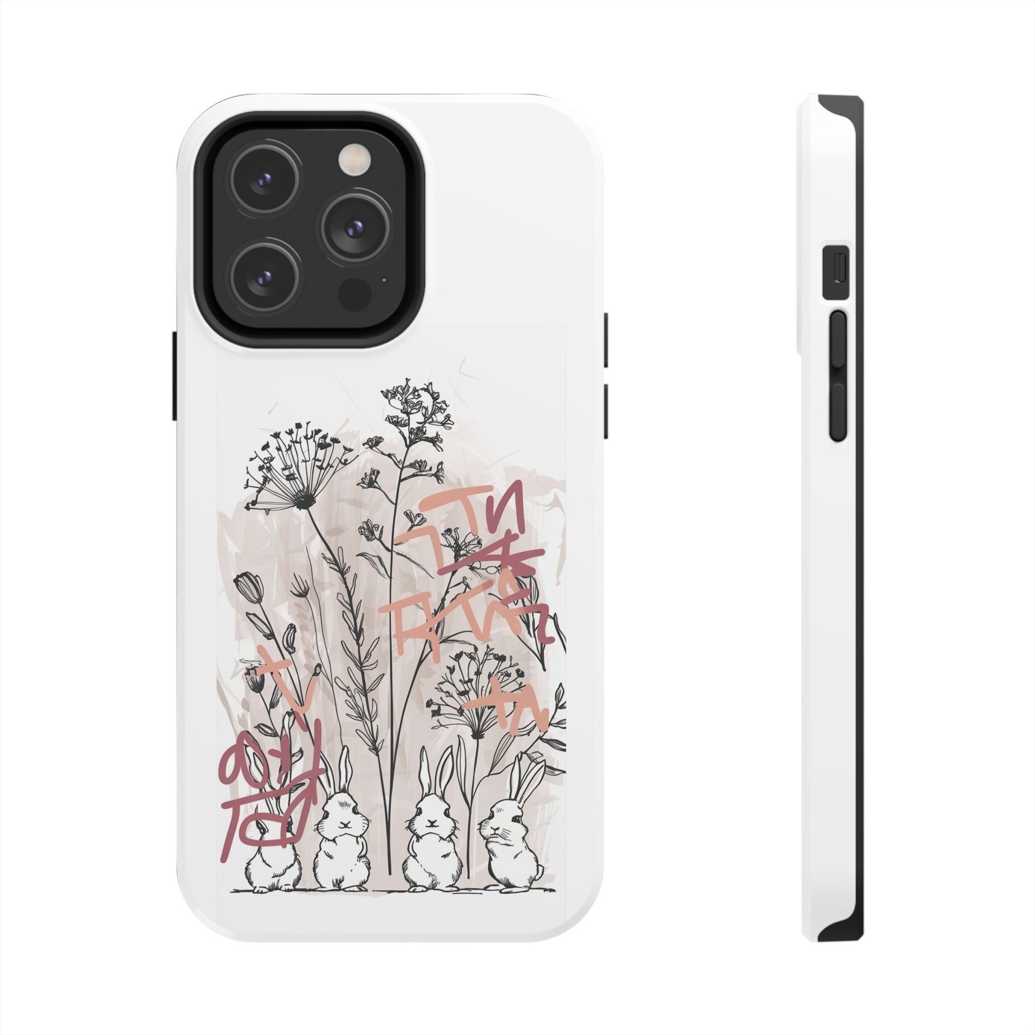 Grafitti Barden Bunnies - Tough Case for iPhone 14, 15, 16 - Spruced Roost