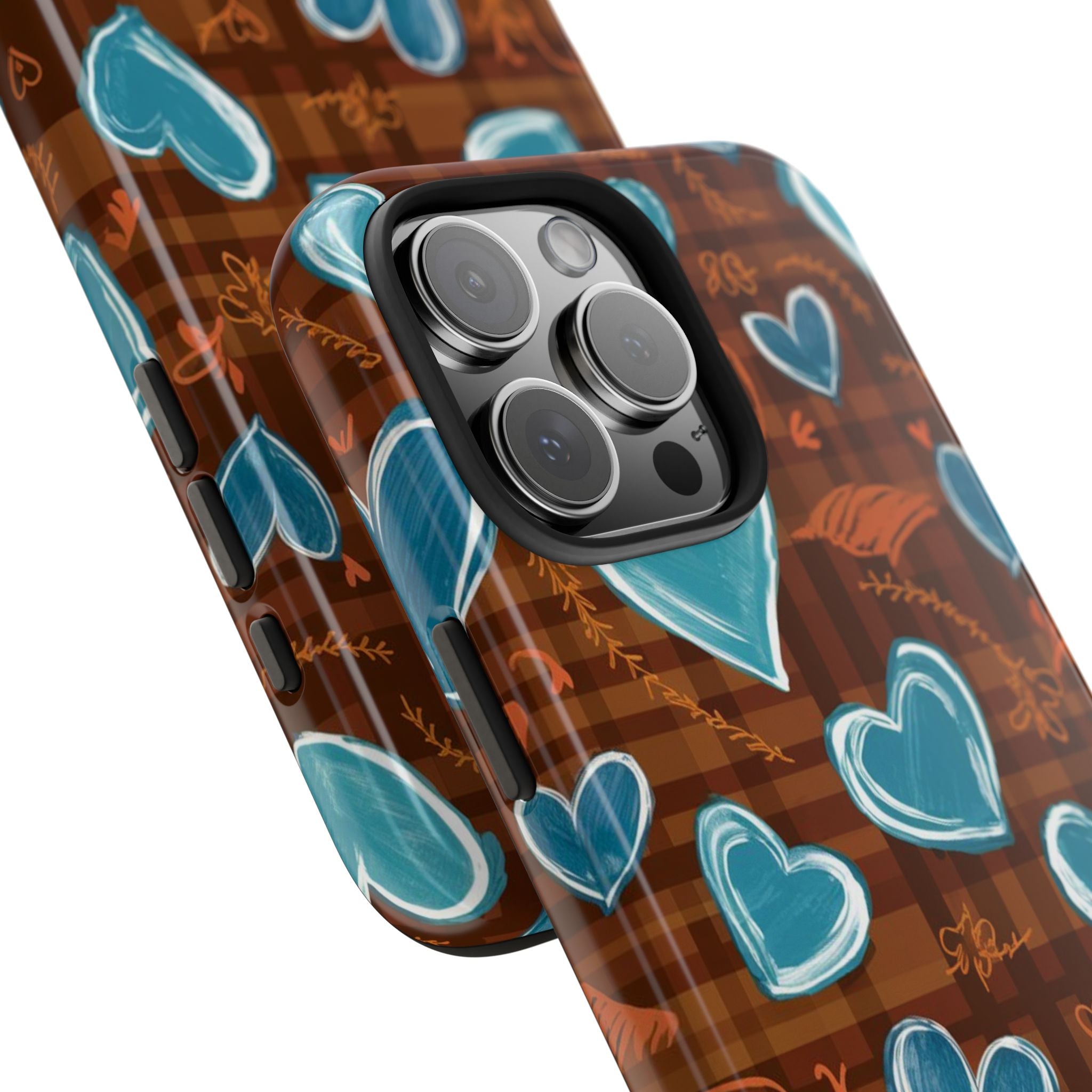 Plaid Blues - Tough Case for iPhone 14, 15, 16 - Spruced Roost
