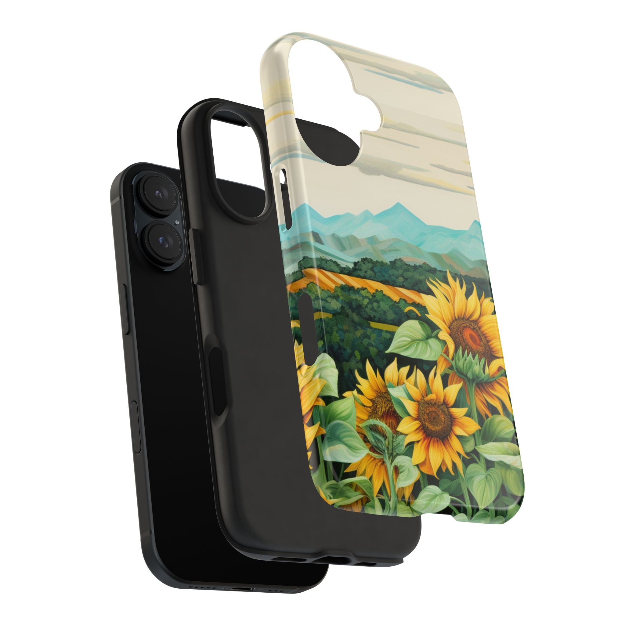 Mountain View Sunflowers - Tough Case for iPhone 14, 15, 16