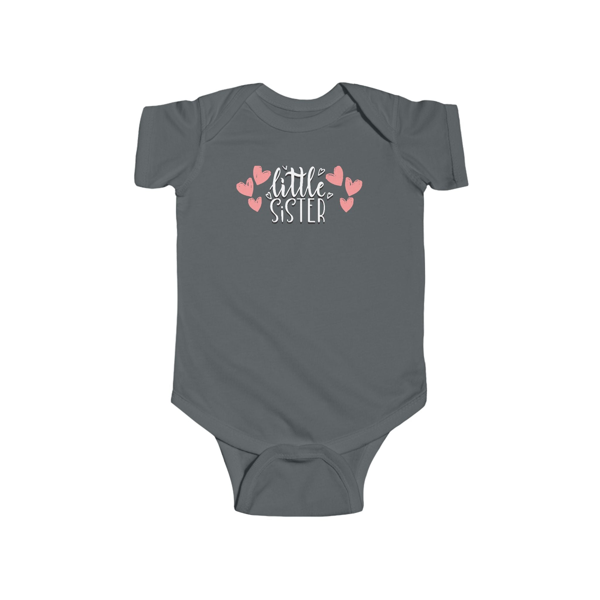 Little Sister Hearts - Cute Infant Bodysuit