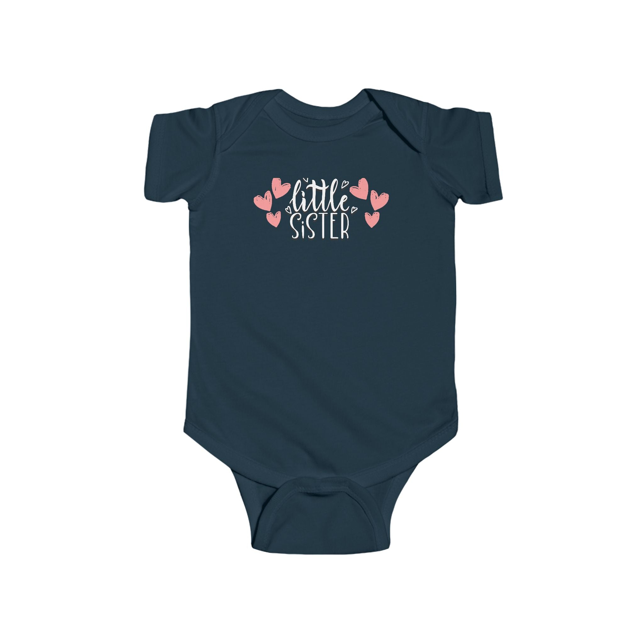 Little Sister Hearts - Cute Infant Bodysuit