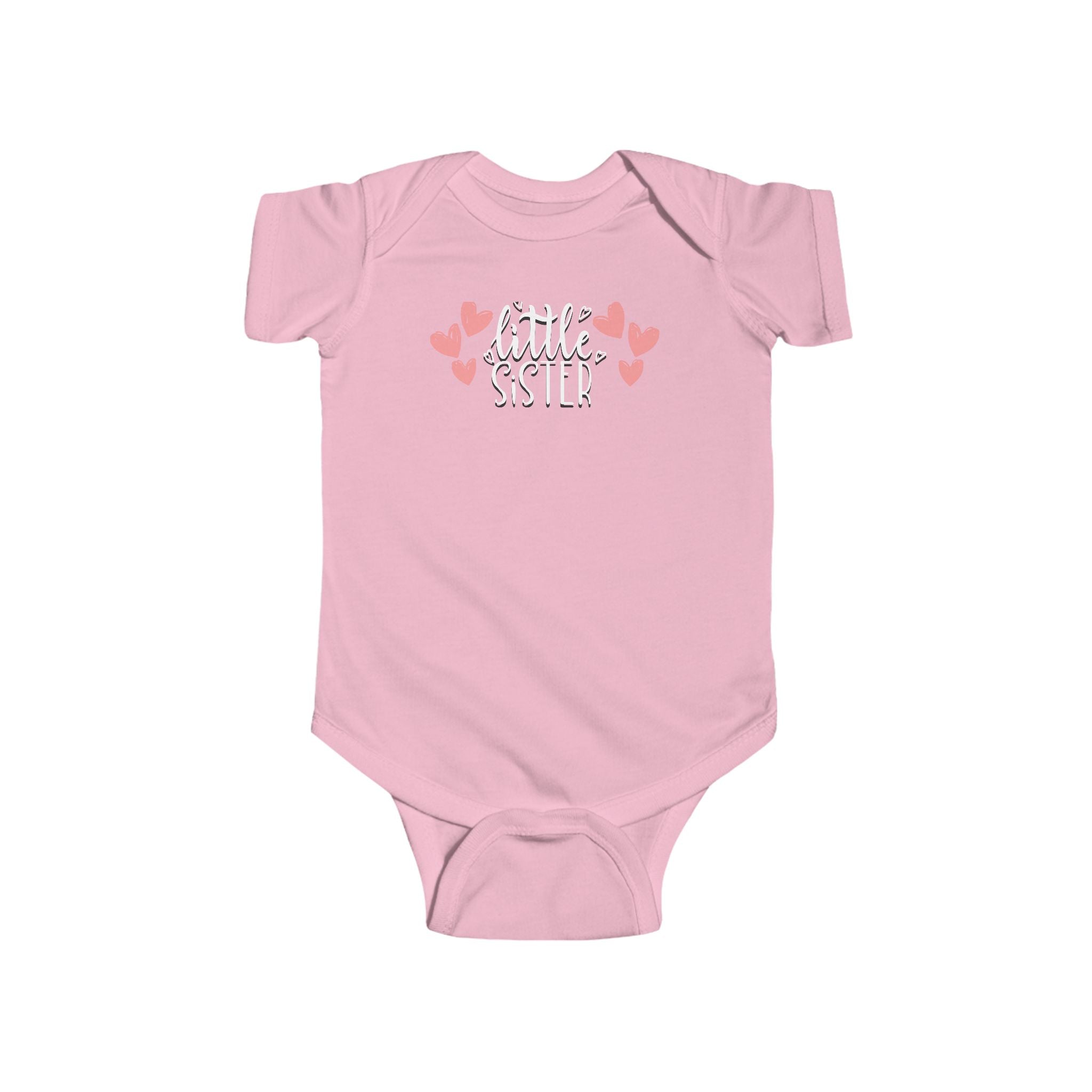 Little Sister Hearts - Cute Infant Bodysuit