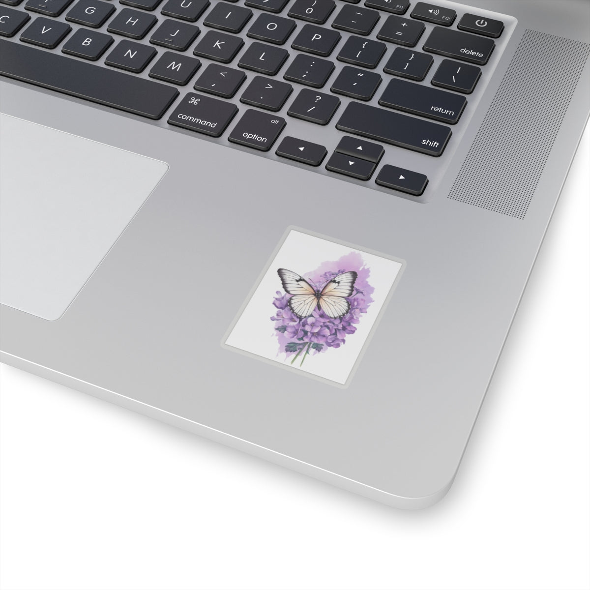 Lavender Butterfly Kiss-Cut Stickers