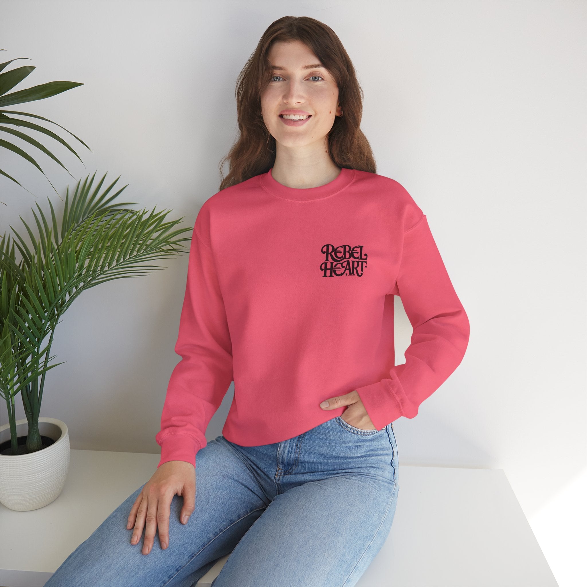Rebel Heart - Unisex Heavy Blend™ Crewneck Sweatshirt for Everyday Wear
