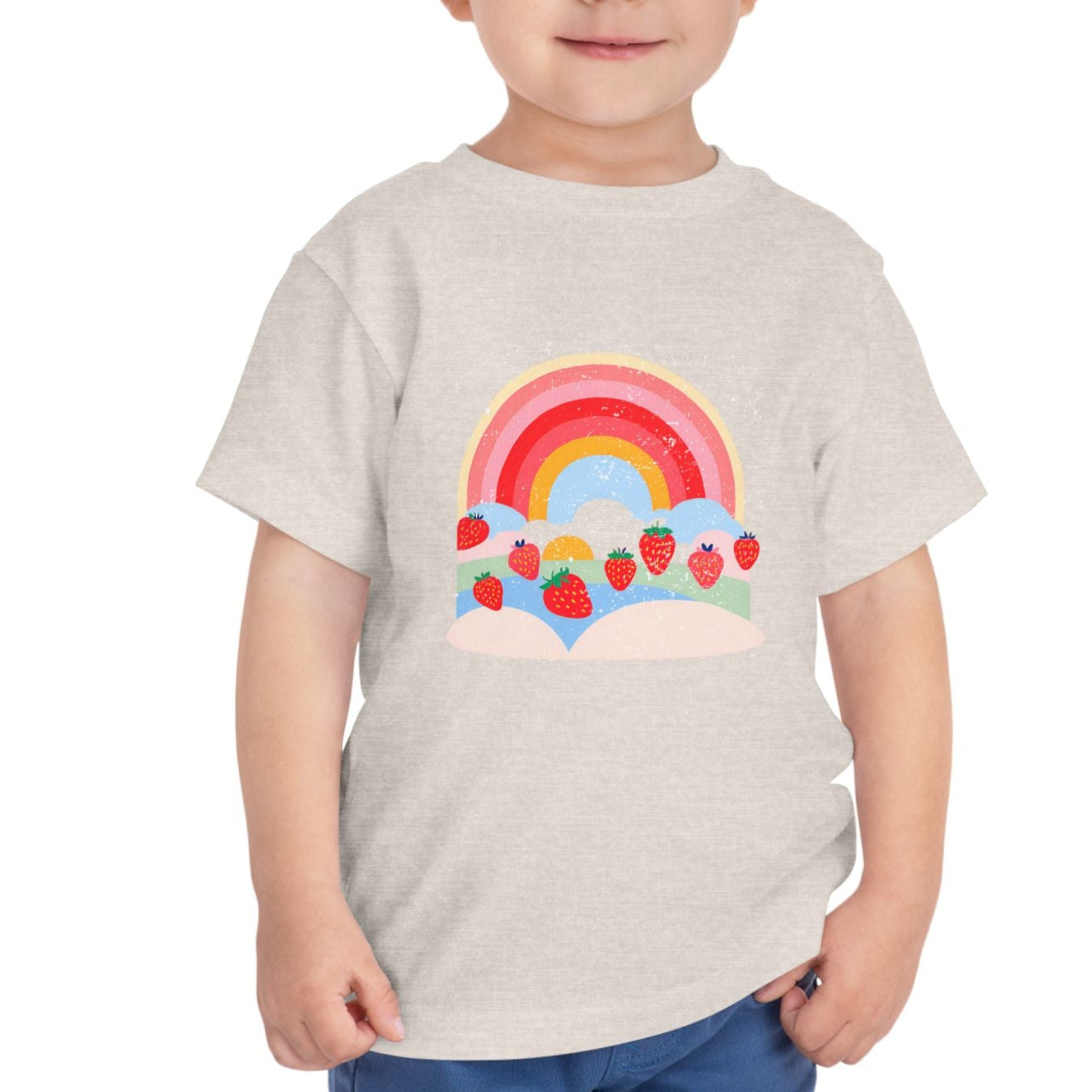 Strawberry Rainbow - Kids' T-Shirt - 2T, 3T, 4T, 5T