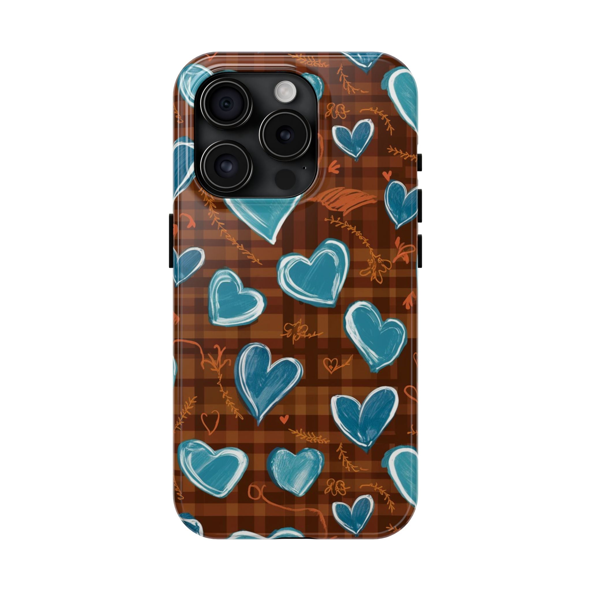 Plaid Blues - Tough Case for iPhone 14, 15, 16 - Spruced Roost