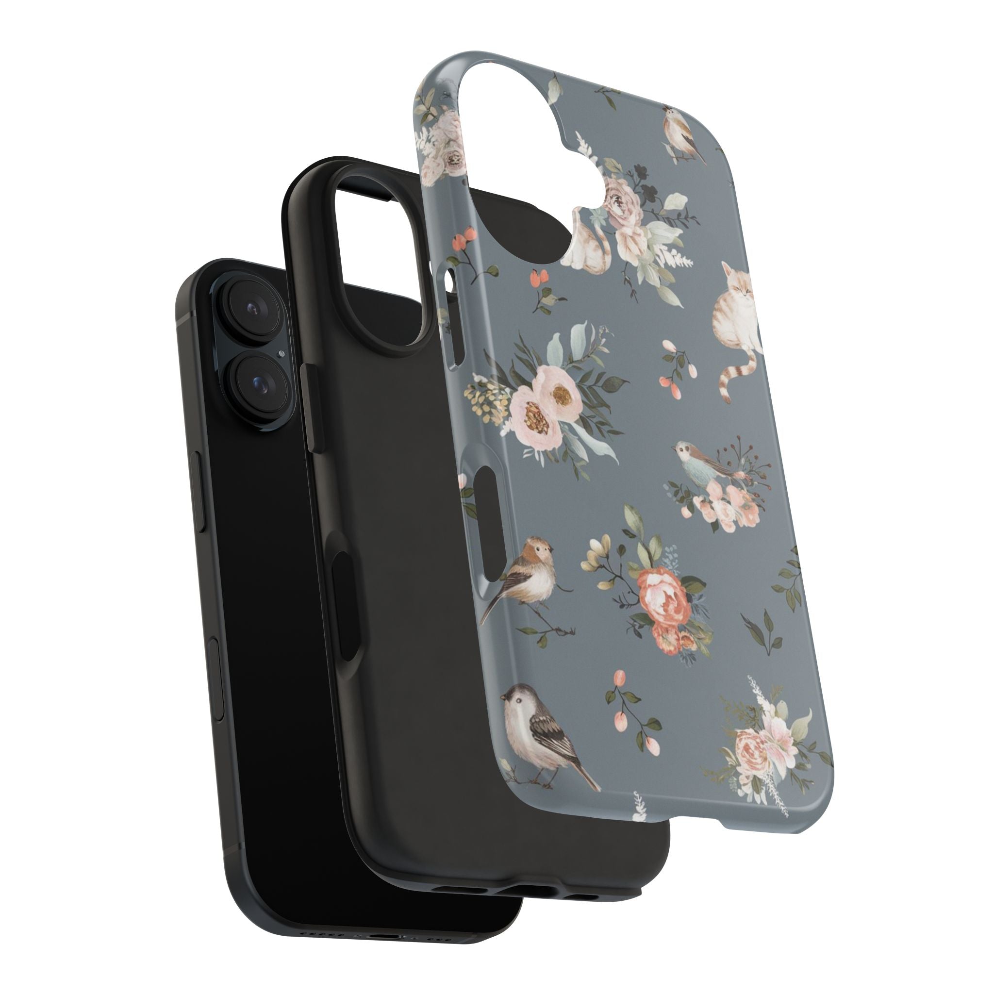 Kitty Cats and Nature - Tough Case for iPhone 14, 15, 16 - Spruced Roost