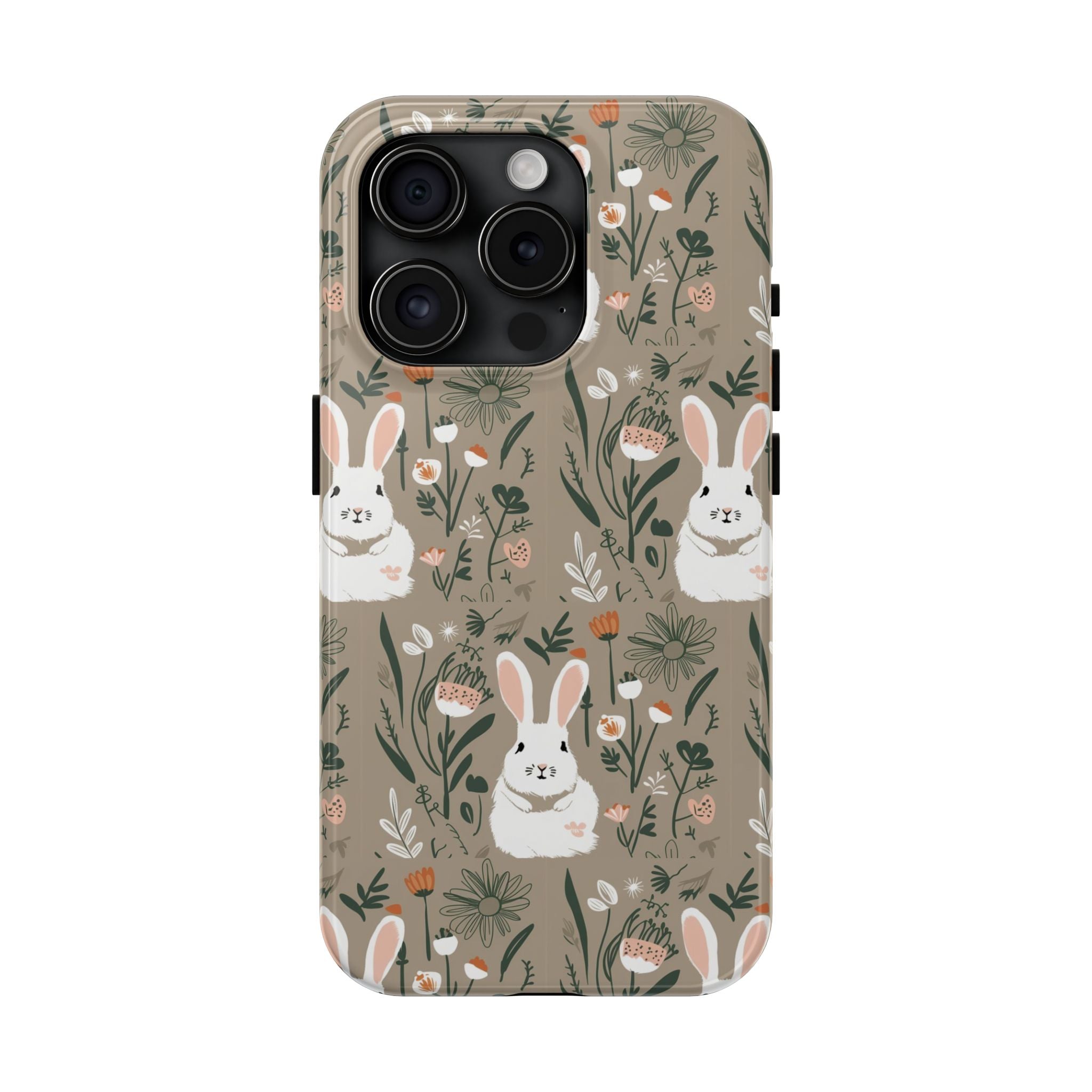 Felt Cotton Tails - Tough Case for iPhone 14, 15, 16 - Spruced Roost