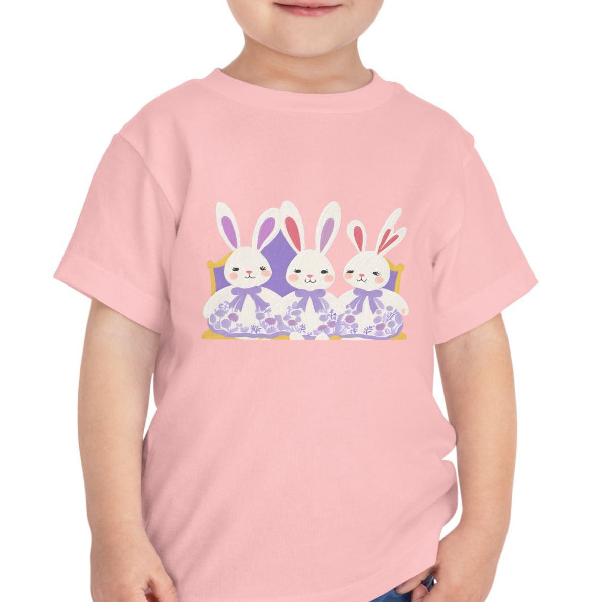 Bunnies Three Lavender - Kids' T-Shirt - 2T, 3T, 4T, 5T