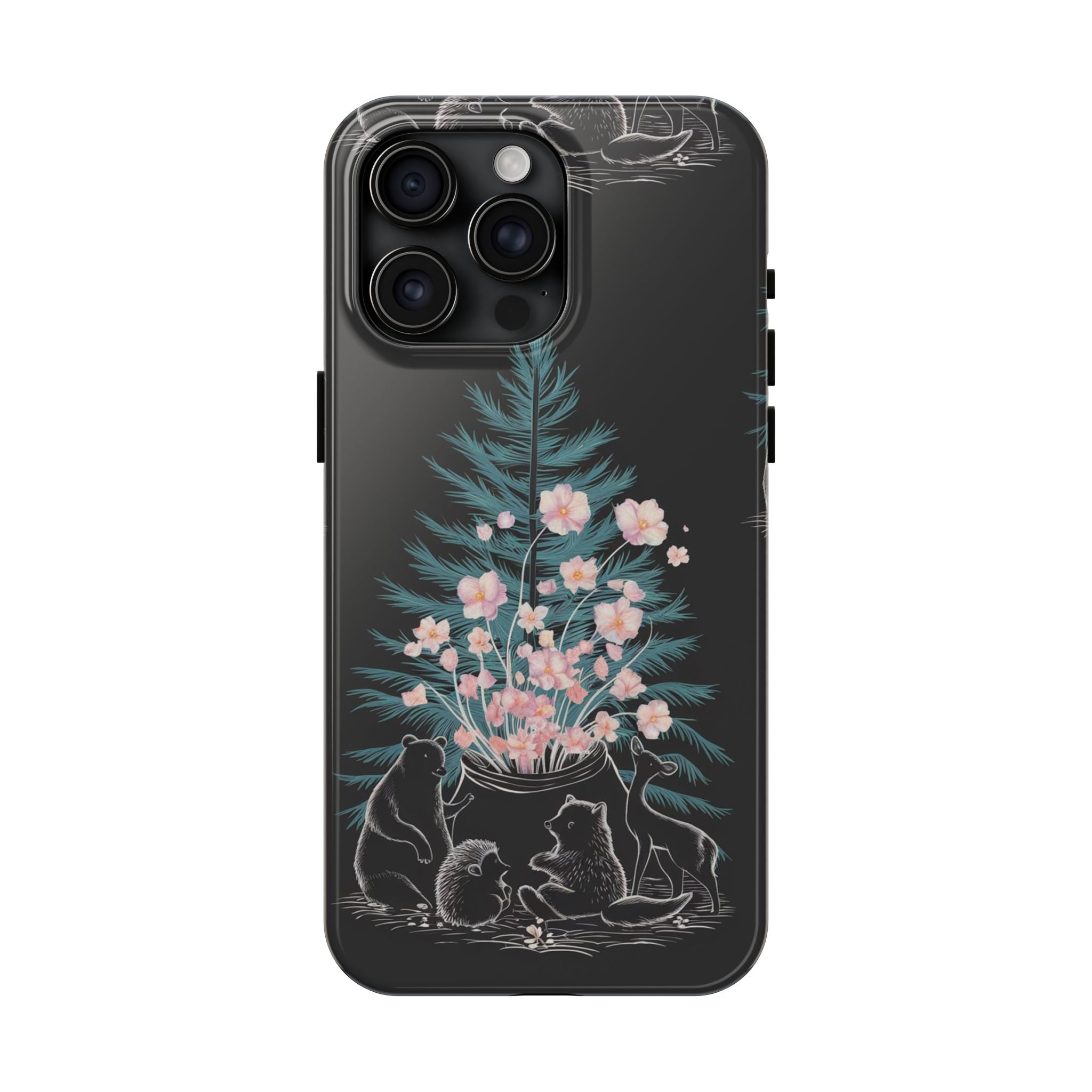Campfire Woodland Friends - Tough Case for iPhone 14, 15, 16 - Spruced Roost