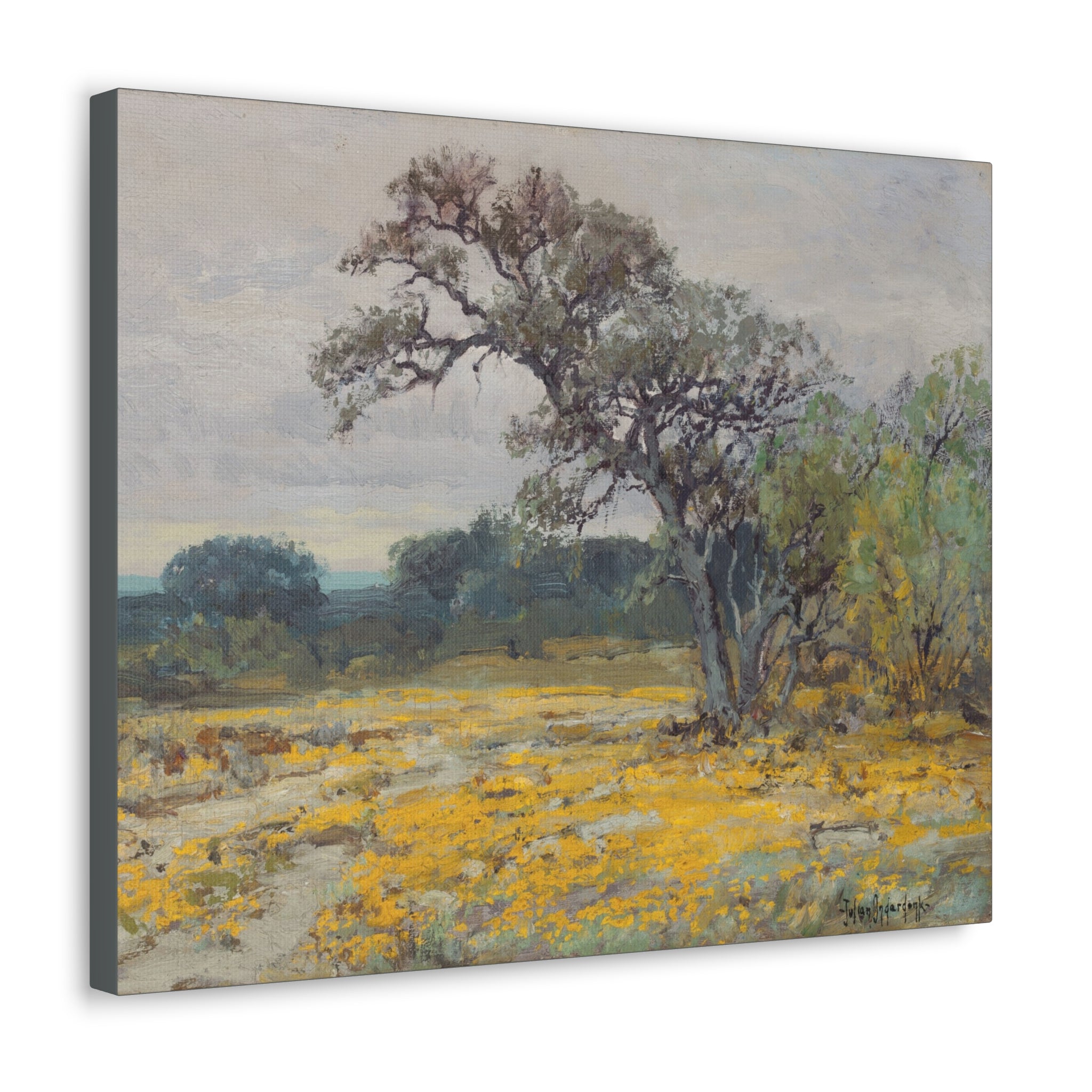 Coreopsis, Texas, 1919 - Julian Onderdonk - Canvas Gallery Wraps - Spruced Roost